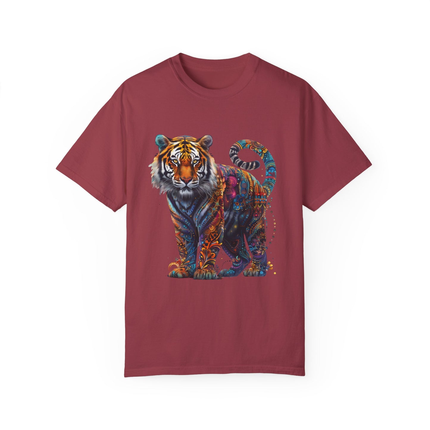 Lion Head Cool Graphic Design Novelty Unisex Garment-dyed T-shirt Cotton Funny Humorous Graphic Soft Premium Unisex Men Women Chili T-shirt Birthday Gift-7