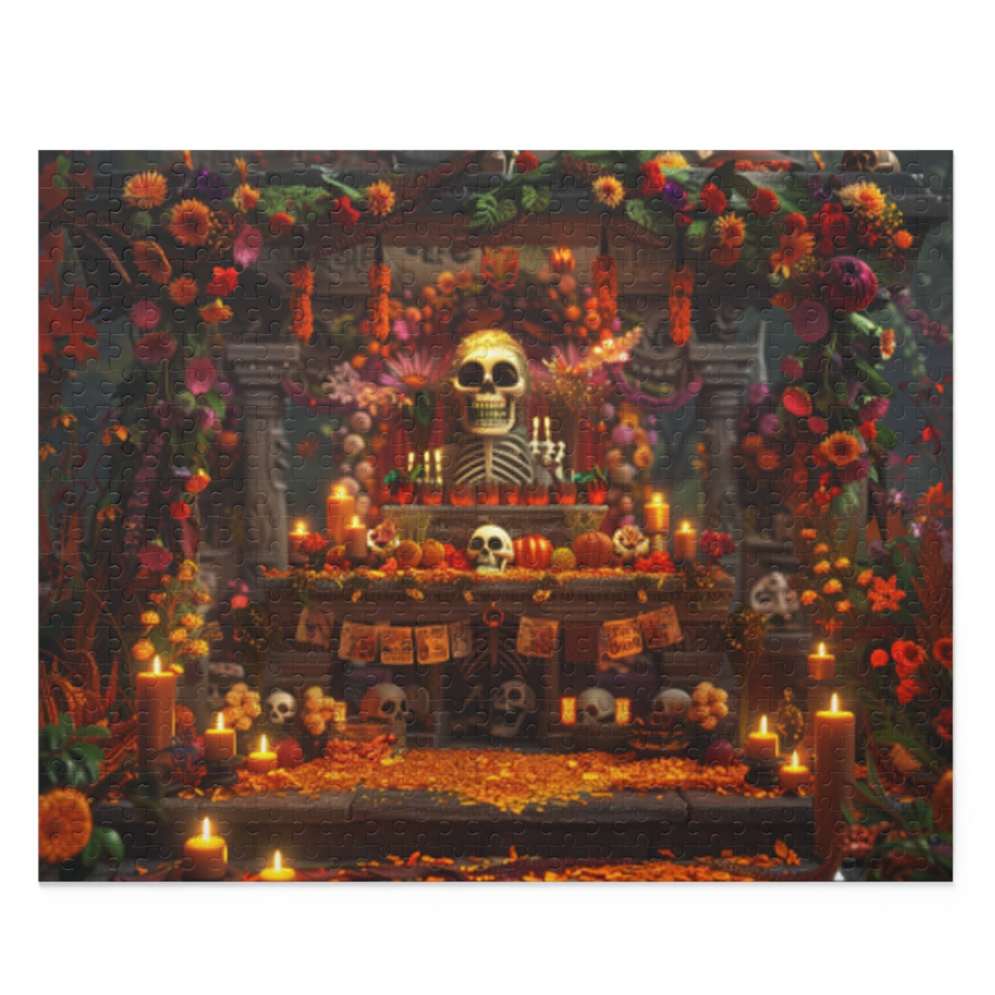 Mexican Art Day of the Dead Día de Muertos Jigsaw Puzzle Adult Birthday Business Jigsaw Puzzle Gift for Him Funny Humorous Indoor Outdoor Game Gift For Her Online-1