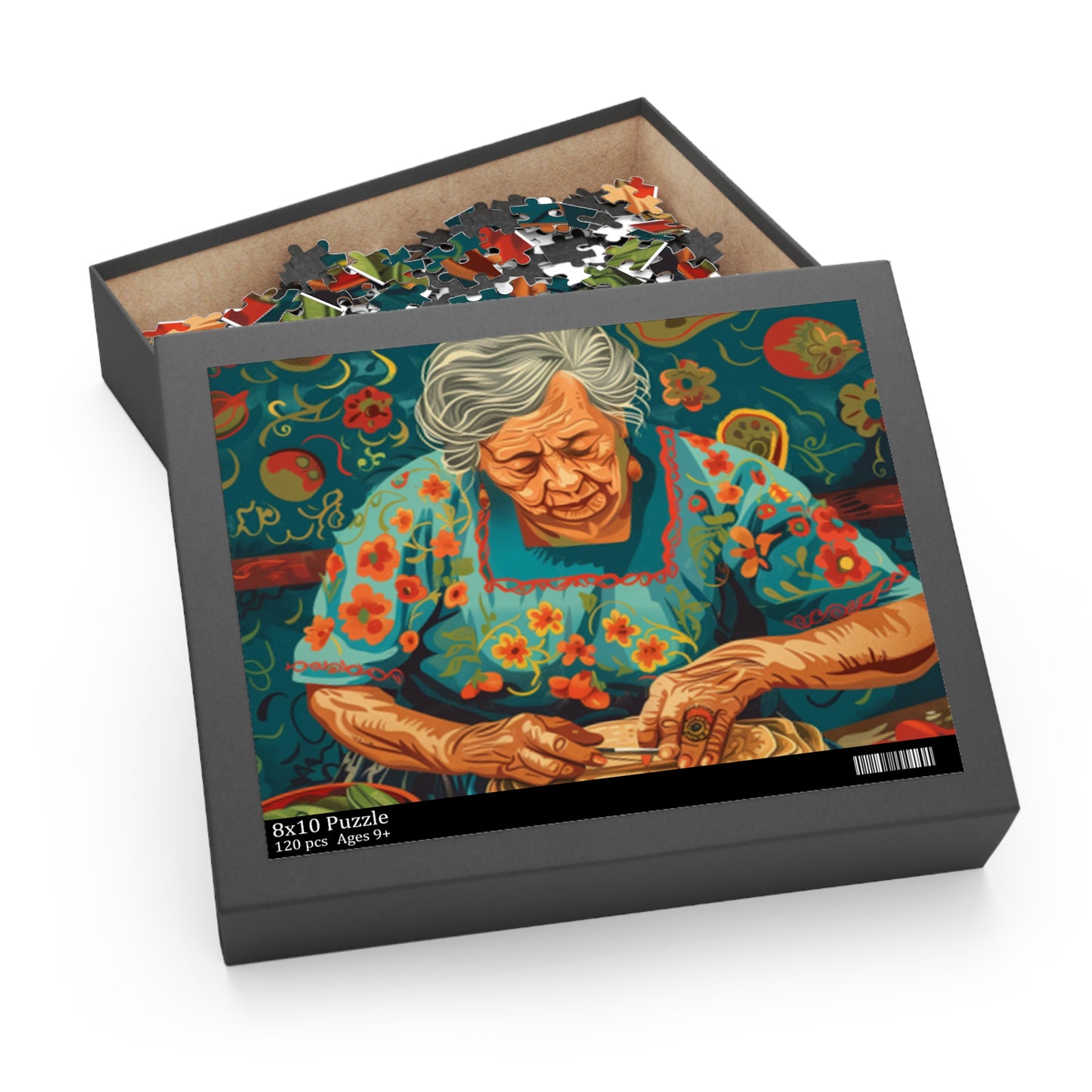 Mexican Art Women Retro Jigsaw Puzzle Adult Birthday Business Jigsaw Puzzle Gift for Him Funny Humorous Indoor Outdoor Game Gift For Her Online-6