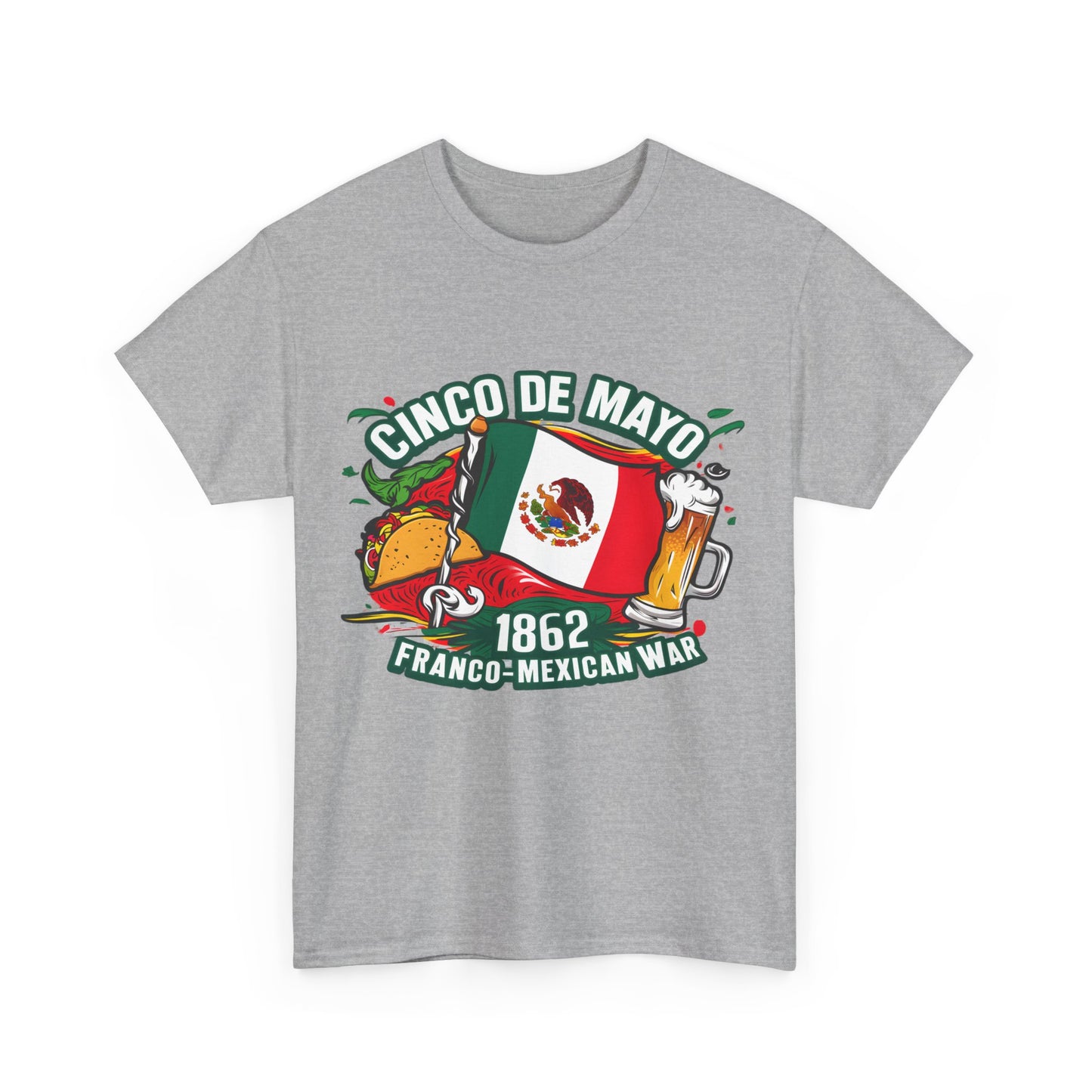 Cinco De Mayo Mexican Independence Day Graphic Unisex Heavy Cotton Tee Cotton Funny Humorous Graphic Soft Premium Unisex Men Women Sport Grey T-shirt Birthday Gift-39