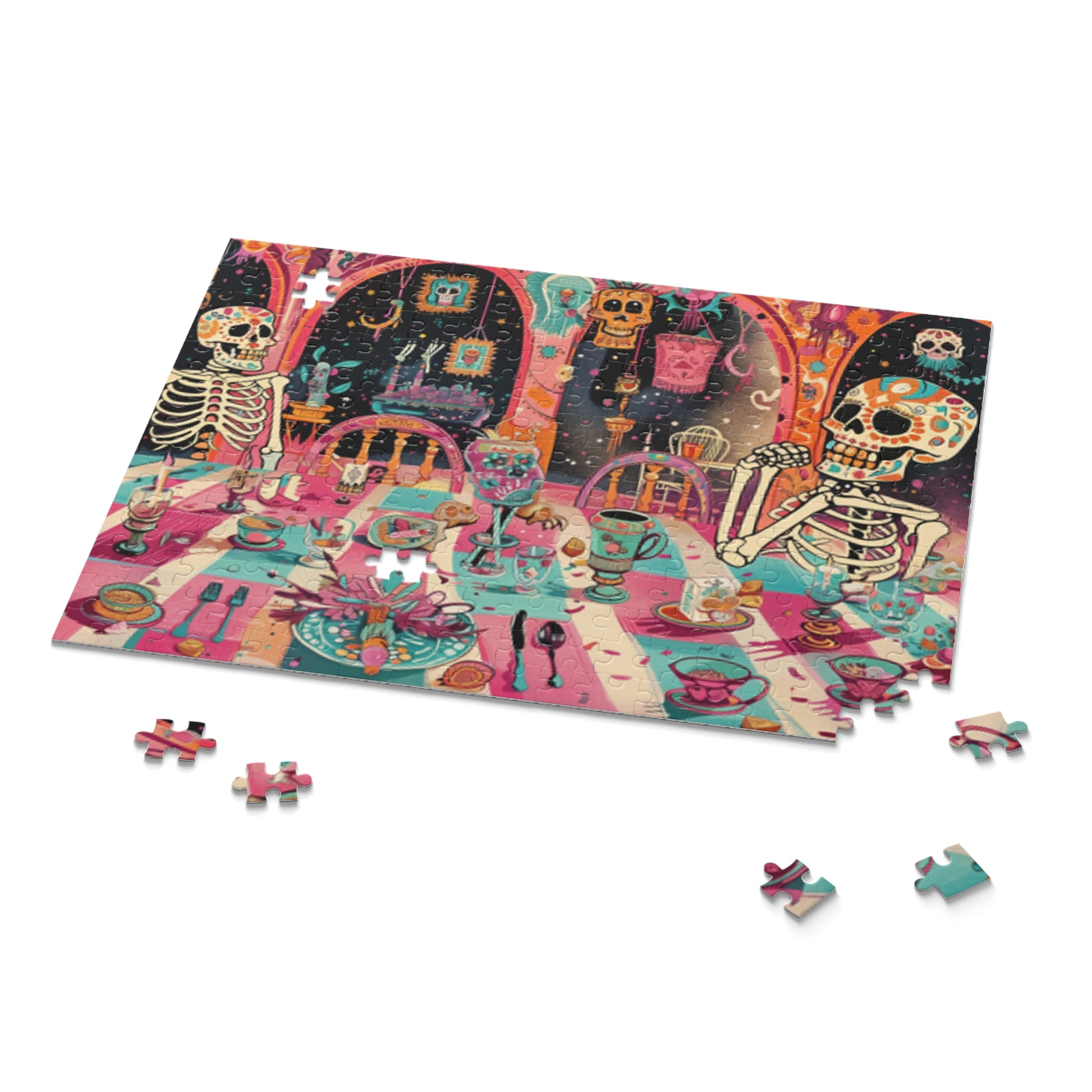 Mexican Art Day of the Dead Día de Muertos Jigsaw Puzzle Adult Birthday Business Jigsaw Puzzle Gift for Him Funny Humorous Indoor Outdoor Game Gift For Her Online-9