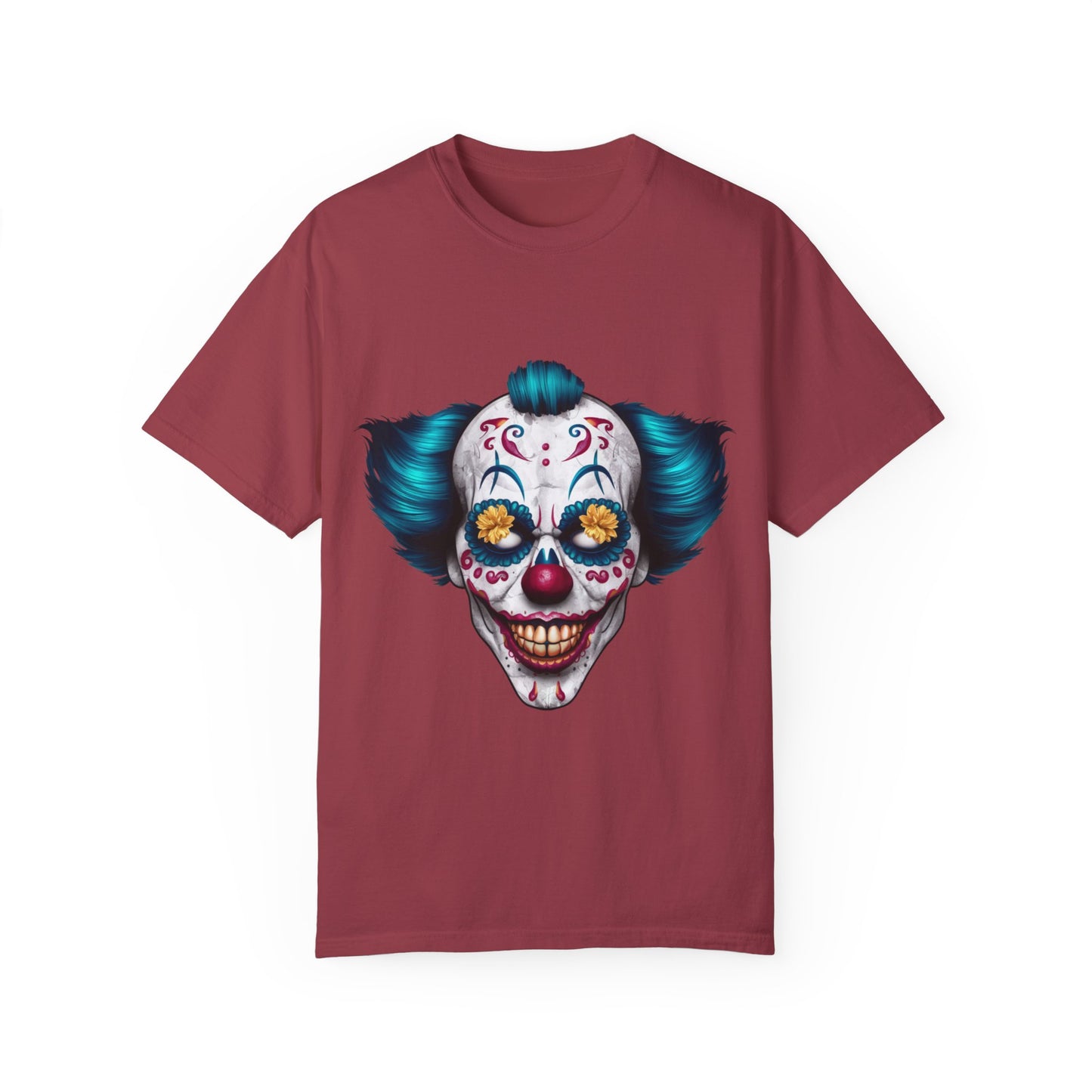 Funny Horror Scary Clown Face Urban Sarcastic Graphic Unisex Garment Dyed T-shirt Cotton Funny Humorous Graphic Soft Premium Unisex Men Women Chili T-shirt Birthday Gift-7