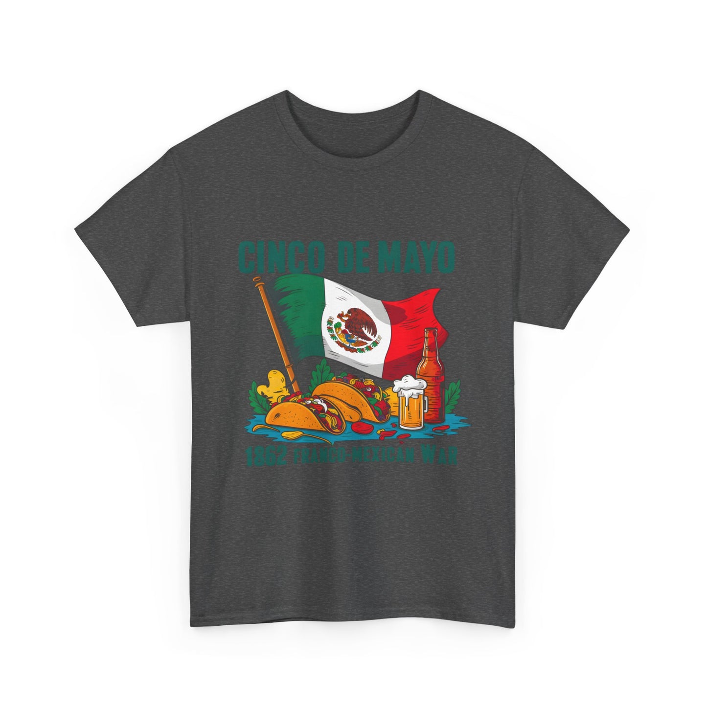 Cinco De Mayo Mexican Independence Day Graphic Unisex Heavy Cotton Tee Cotton Funny Humorous Graphic Soft Premium Unisex Men Women Dark Heather T-shirt Birthday Gift-24
