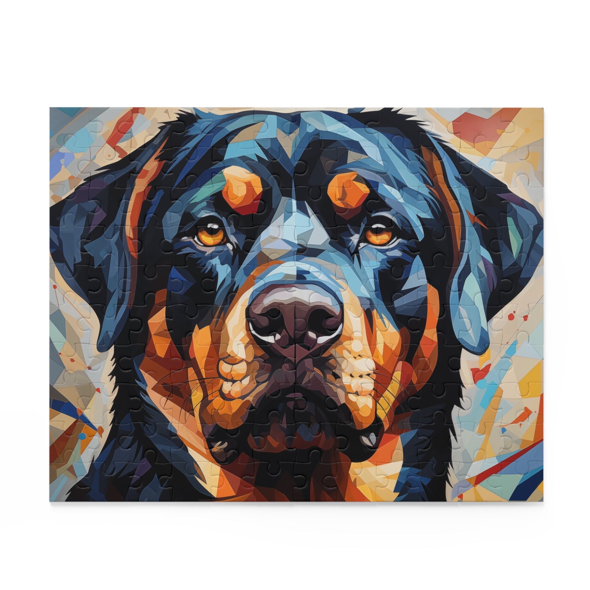 Vibrant Watercolor Rottweiler Dog Jigsaw Puzzle Oil Paint for Boys, Girls, Kids Adult Birthday Business Jigsaw Puzzle Gift for Him Funny Humorous Indoor Outdoor Game Gift For Her Online-2