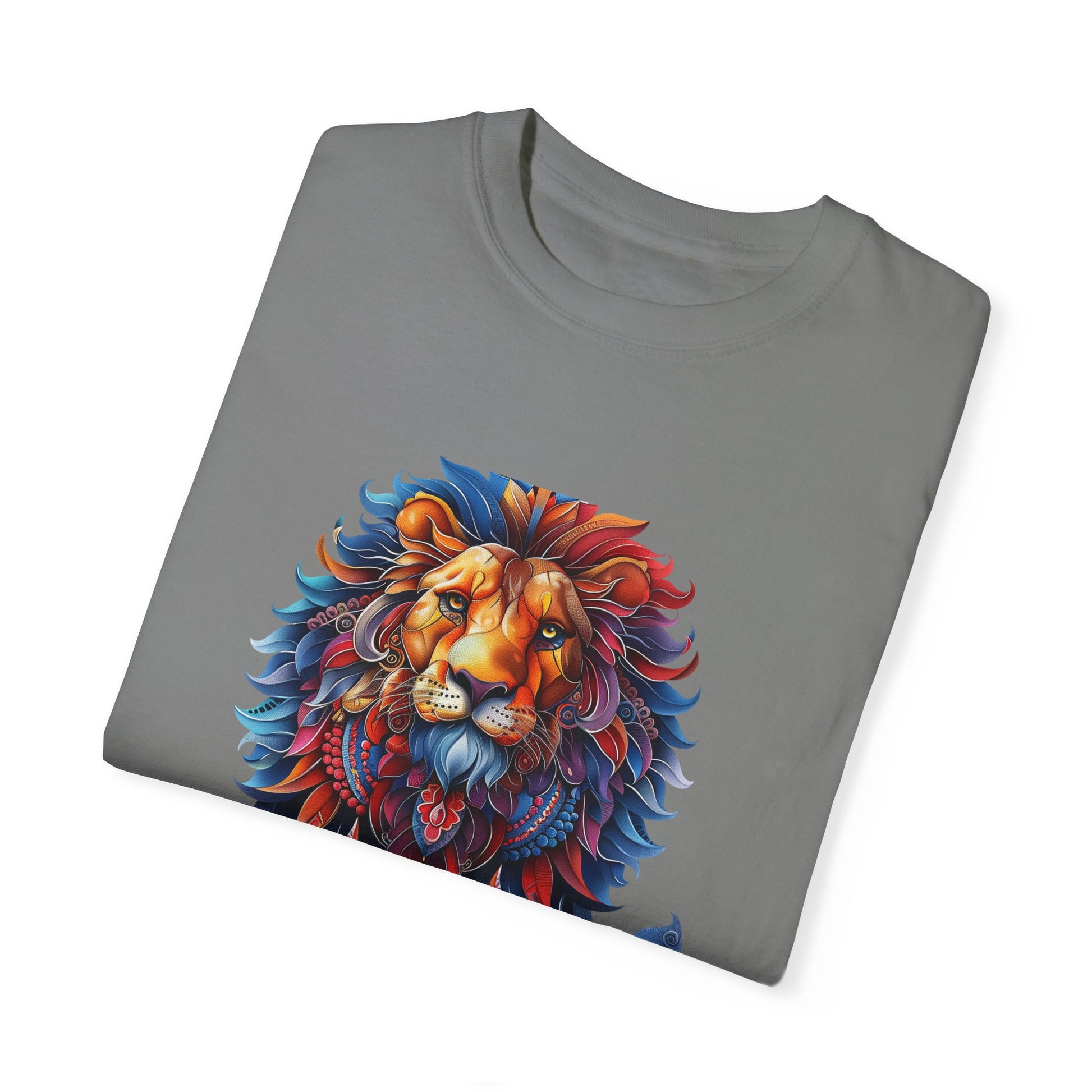 Copy of Lion Head Cool Graphic Design Novelty Unisex Garment-dyed T-shirt Cotton Funny Humorous Graphic Soft Premium Unisex Men Women Grey T-shirt Birthday Gift-41