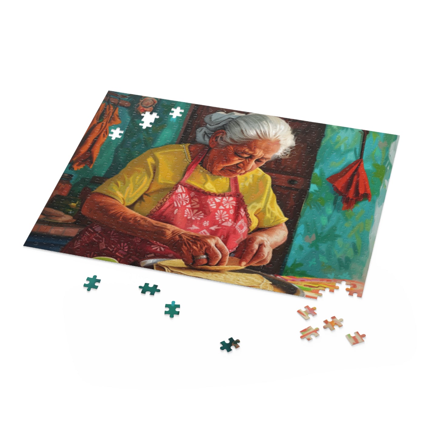 Mexican Art Retro Women Jigsaw Puzzle Adult Birthday Business Jigsaw Puzzle Gift for Him Funny Humorous Indoor Outdoor Game Gift For Her Online-5