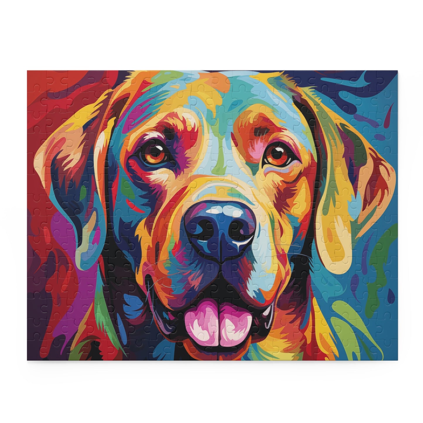 Labrador Dog Abstract Retriever Jigsaw Puzzle Oil Paint for Boys, Girls, Kids Adult Birthday Business Jigsaw Puzzle Gift for Him Funny Humorous Indoor Outdoor Game Gift For Her Online-3