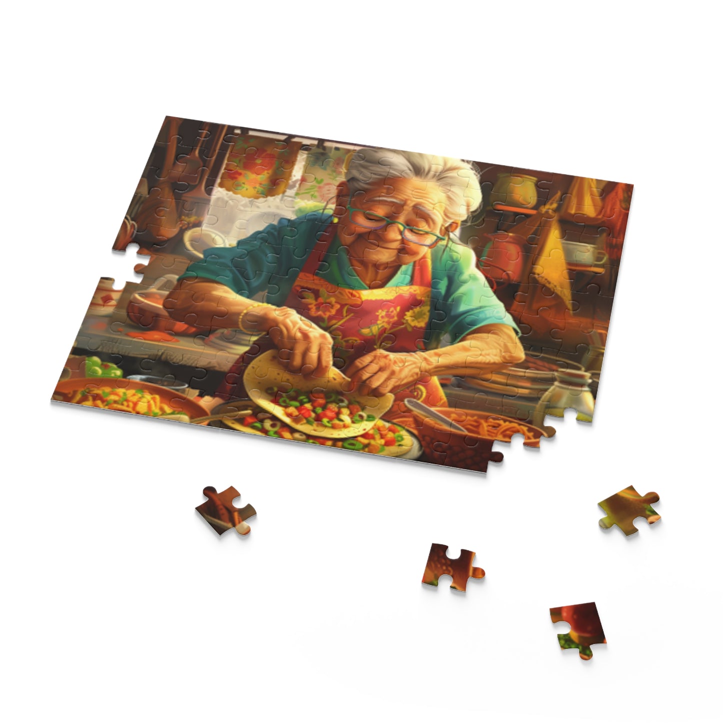 Mexican Art Retro Old Women Jigsaw Puzzle Adult Birthday Business Jigsaw Puzzle Gift for Him Funny Humorous Indoor Outdoor Game Gift For Her Online-7