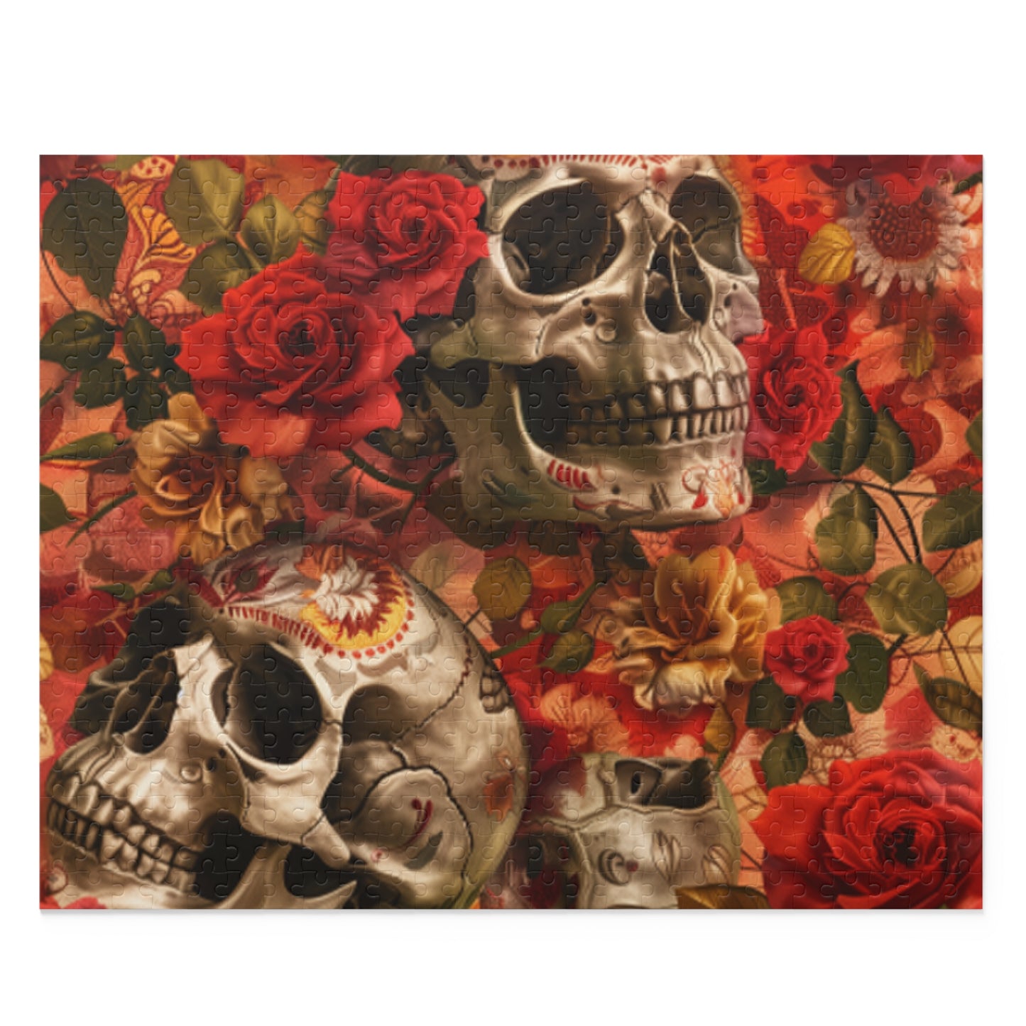 Mexican Art Day of the Dead Día de Muertos Jigsaw Puzzle Adult Birthday Business Jigsaw Puzzle Gift for Him Funny Humorous Indoor Outdoor Game Gift For Her Online-1