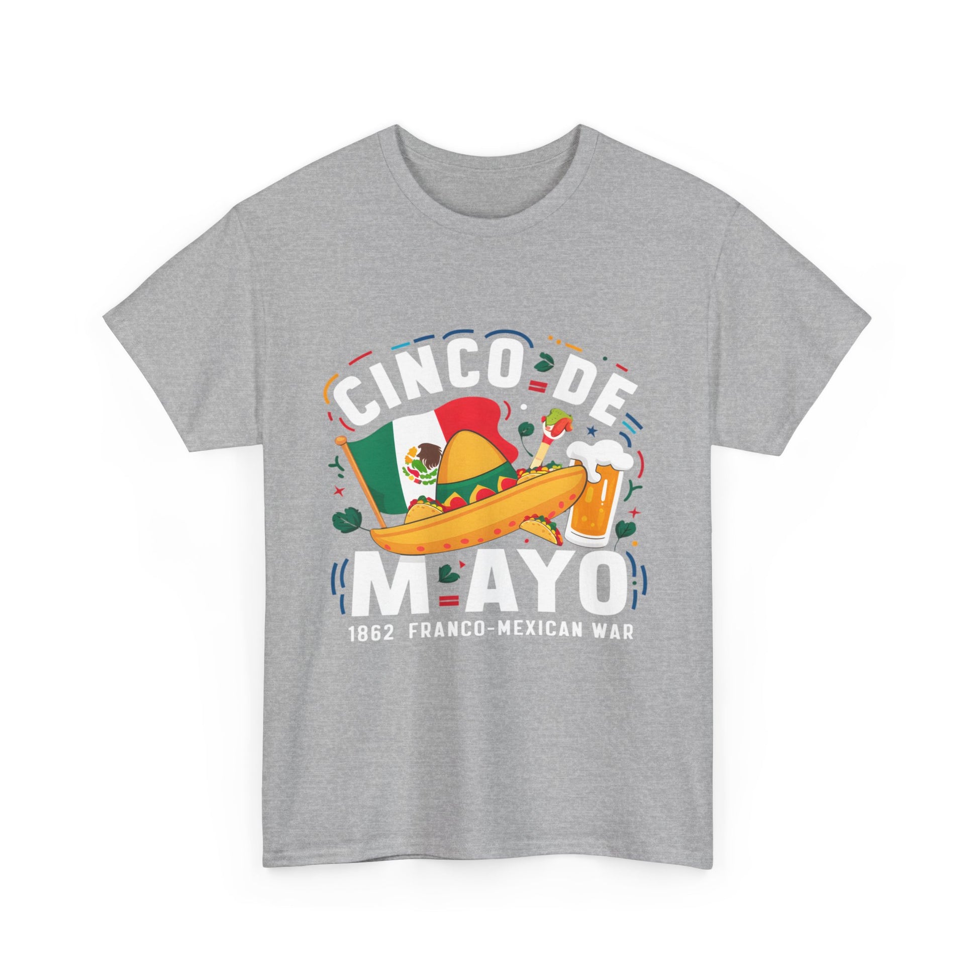 Cinco De Mayo Mexican Independence Day Graphic Unisex Heavy Cotton Tee Cotton Funny Humorous Graphic Soft Premium Unisex Men Women Sport Grey T-shirt Birthday Gift-39