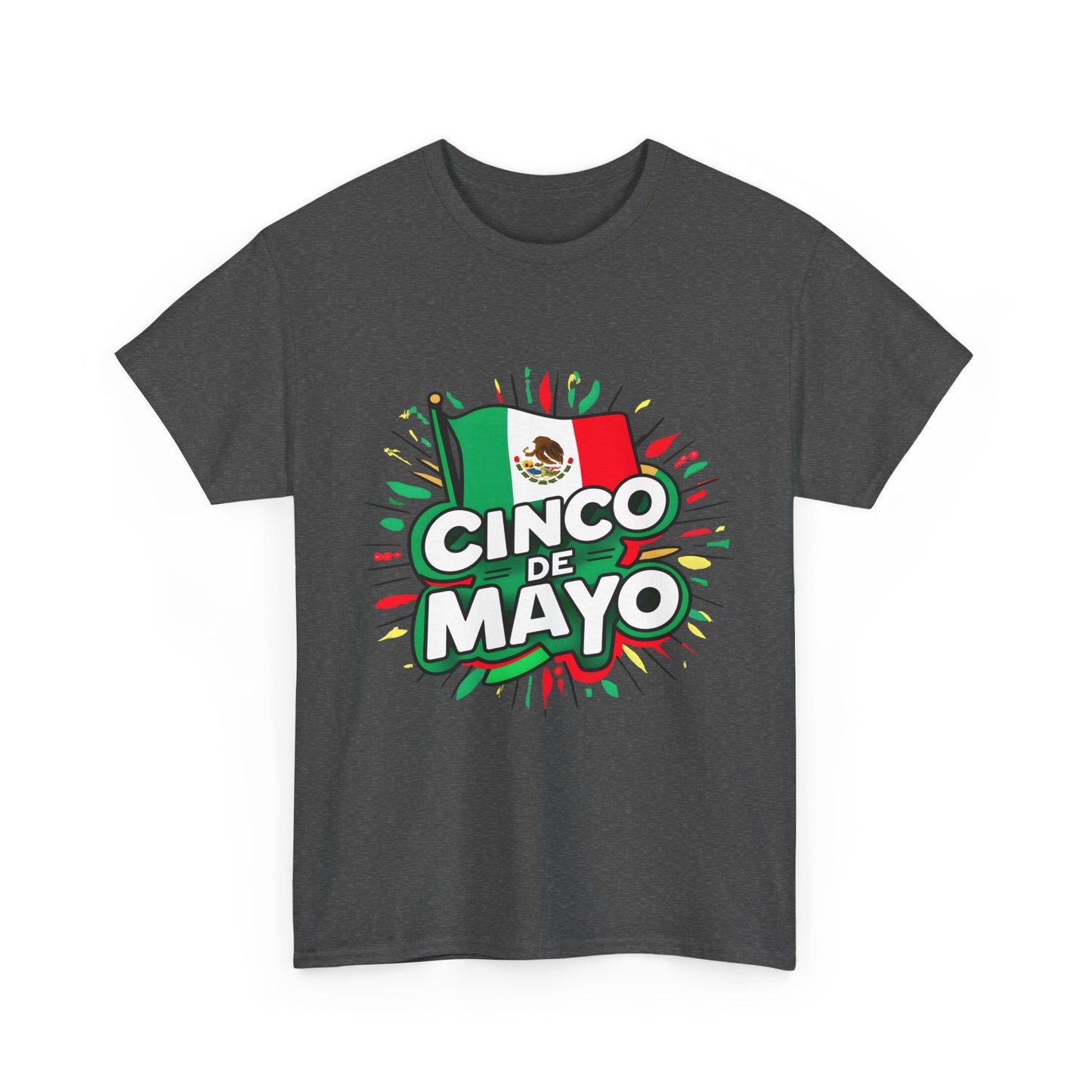 Cinco De Mayo Mexican Independence Day Graphic Unisex Heavy Cotton Tee Cotton Funny Humorous Graphic Soft Premium Unisex Men Women Dark Heather T-shirt Birthday Gift-24