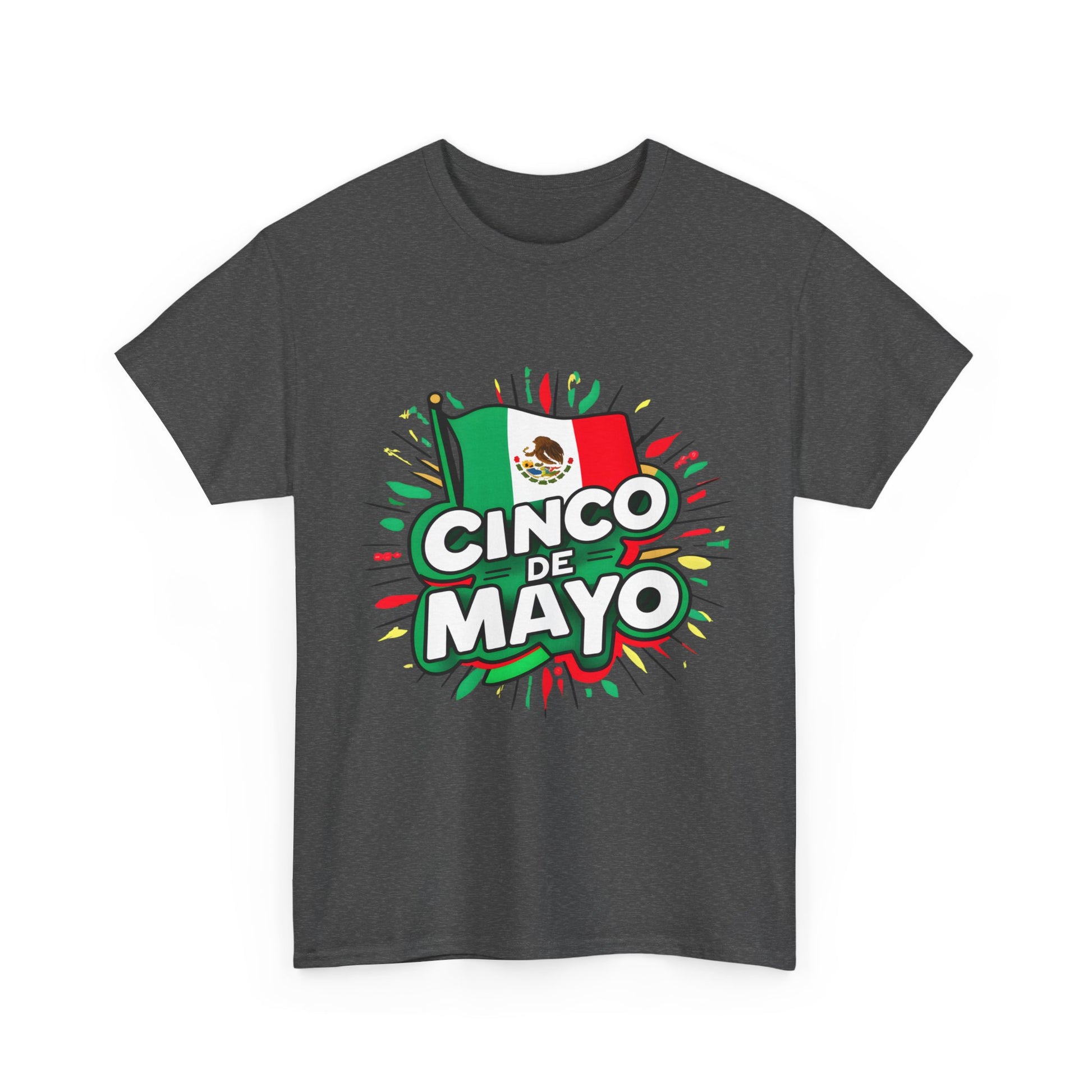 Cinco De Mayo Mexican Independence Day Graphic Unisex Heavy Cotton Tee Cotton Funny Humorous Graphic Soft Premium Unisex Men Women Dark Heather T-shirt Birthday Gift-24