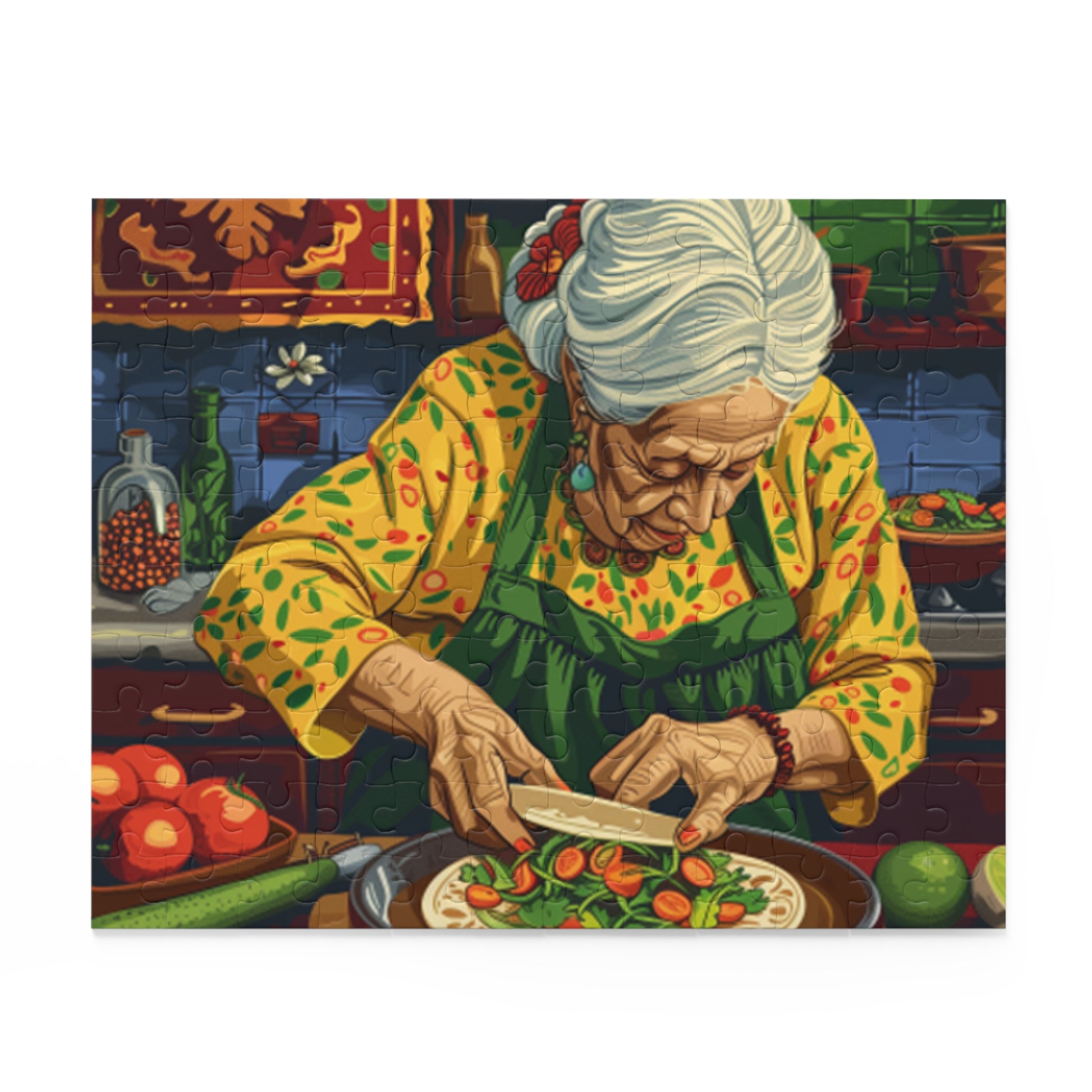 Mexican Art Women Vintage Jigsaw Puzzle Adult Birthday Business Jigsaw Puzzle Gift for Him Funny Humorous Indoor Outdoor Game Gift For Her Online-2