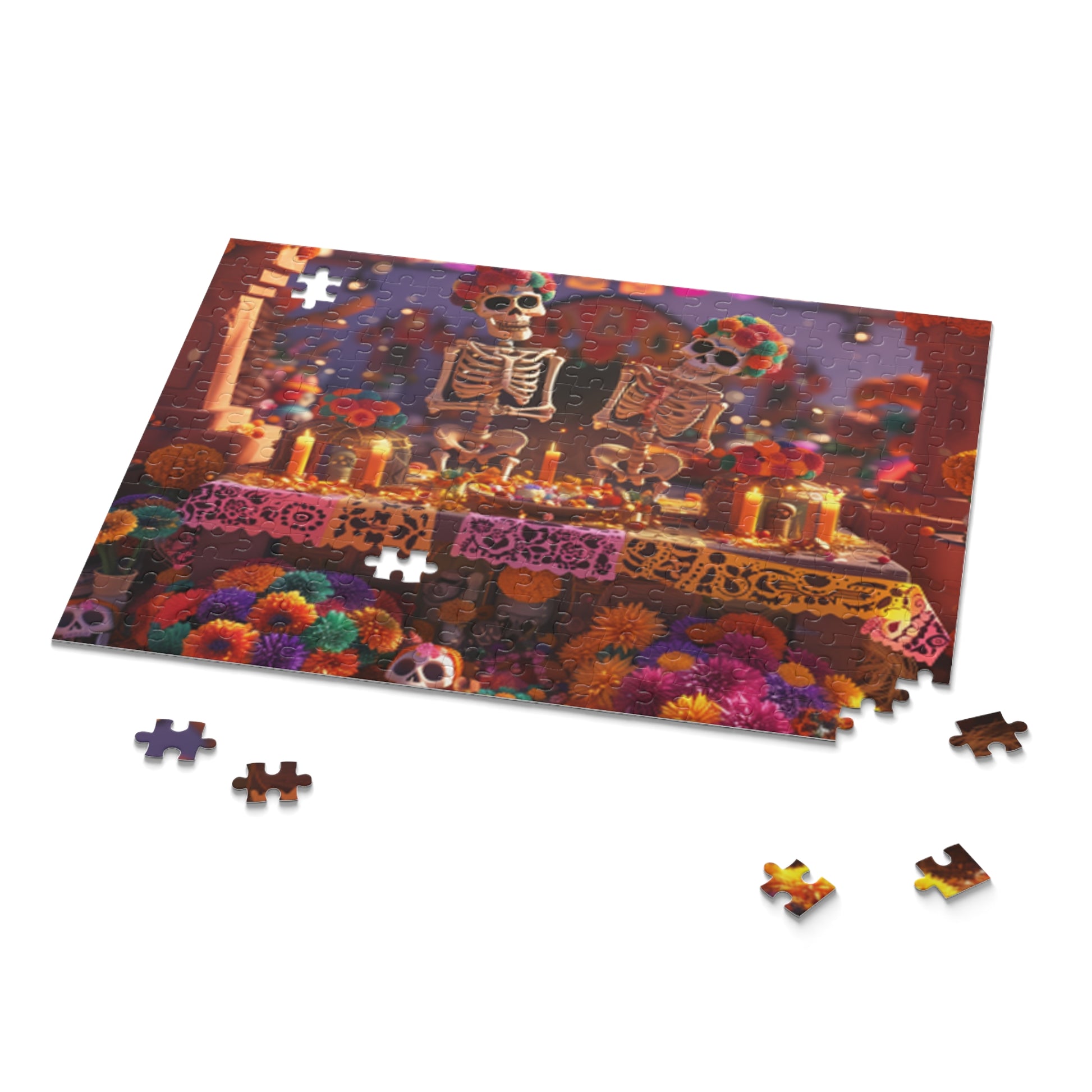 Mexican Art Day of the Dead Día de Muertos Jigsaw Puzzle Adult Birthday Business Jigsaw Puzzle Gift for Him Funny Humorous Indoor Outdoor Game Gift For Her Online-9