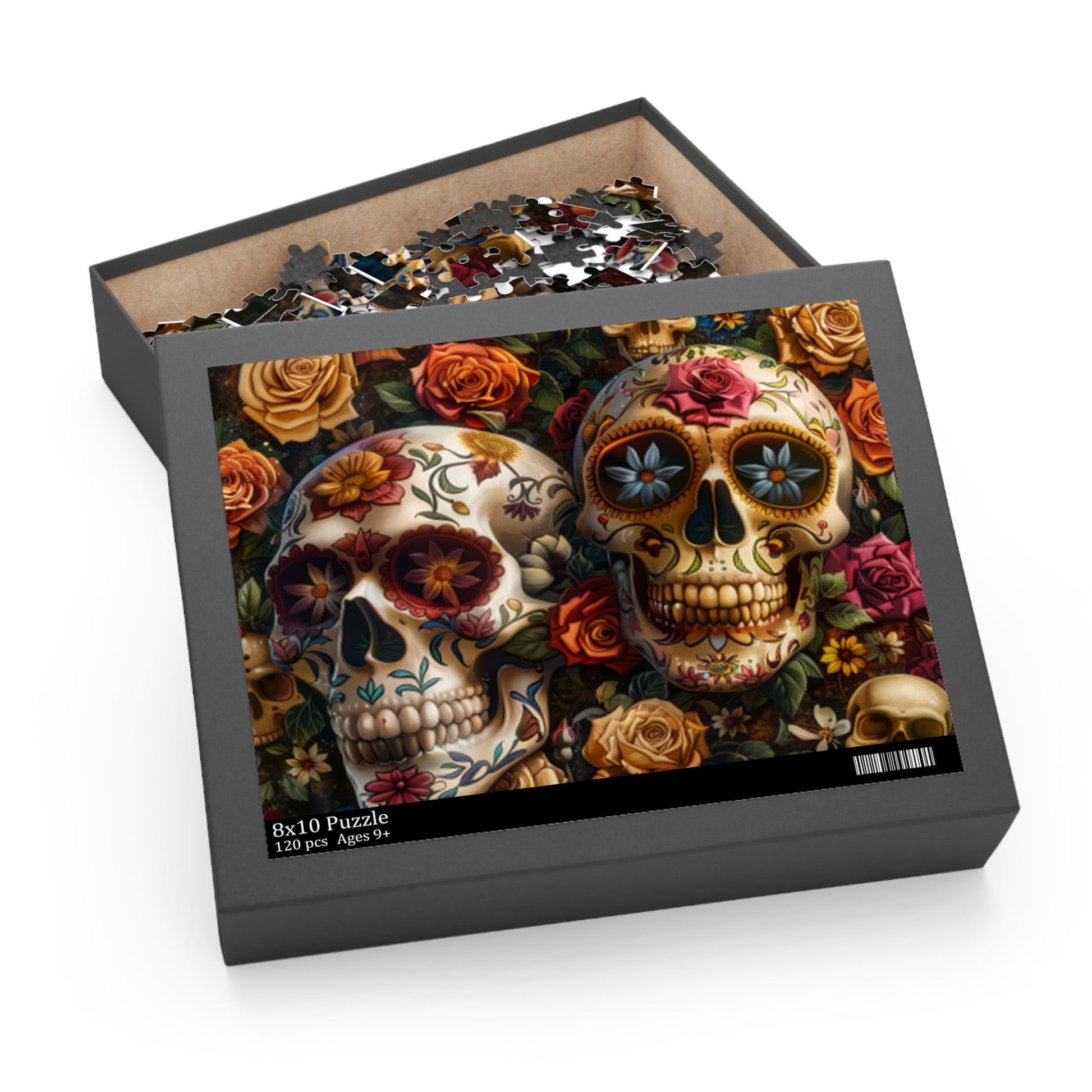 Mexican Art Day of the Dead Día de Muertos Jigsaw Puzzle Adult Birthday Business Jigsaw Puzzle Gift for Him Funny Humorous Indoor Outdoor Game Gift For Her Online-6