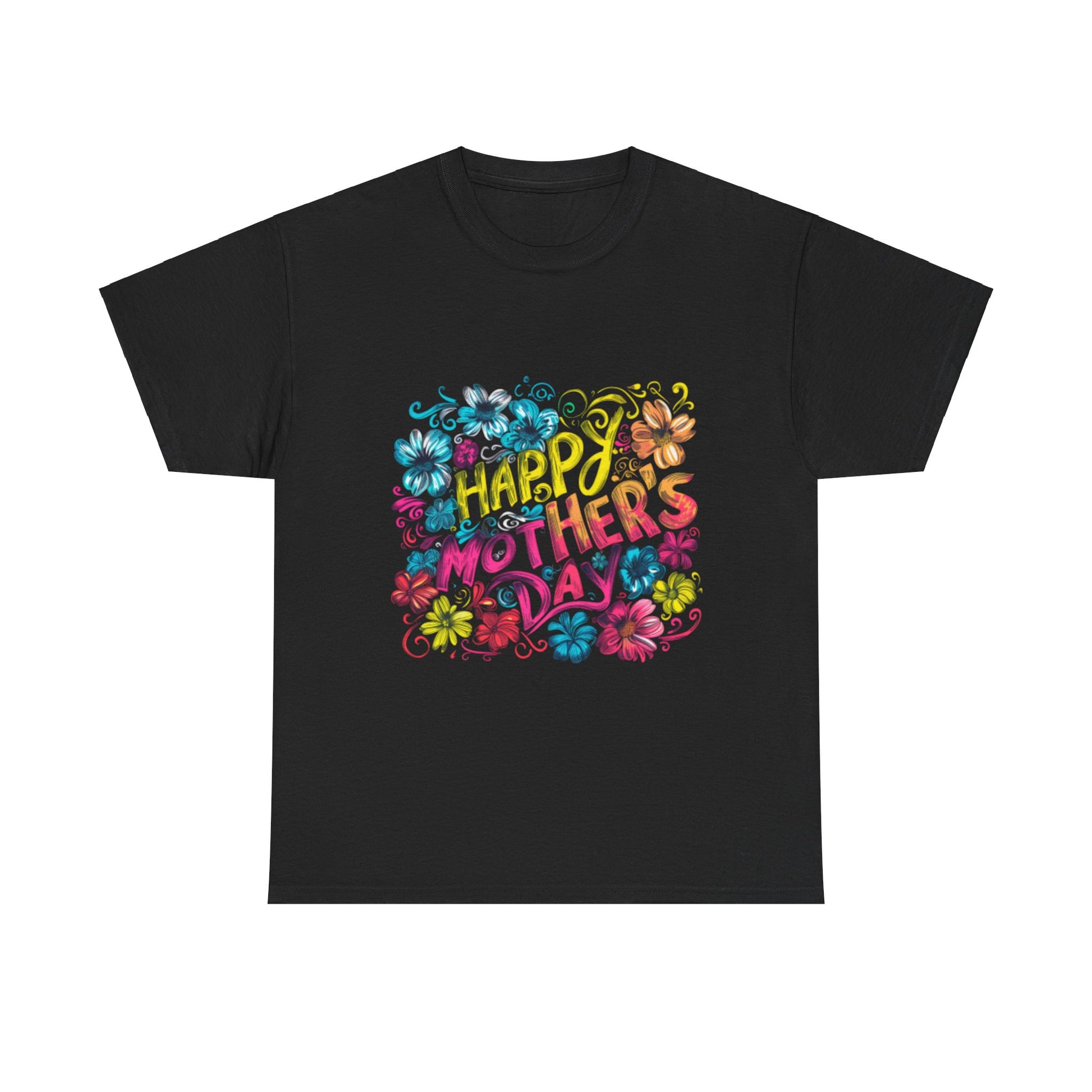 Happy Mother's Day African American Mom Graphic Unisex Heavy Cotton Tee Cotton Funny Humorous Graphic Soft Premium Unisex Men Women Black T-shirt Birthday Gift-1