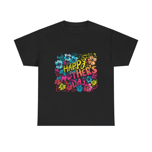 Happy Mother's Day African American Mom Graphic Unisex Heavy Cotton Tee Cotton Funny Humorous Graphic Soft Premium Unisex Men Women Black T-shirt Birthday Gift-1