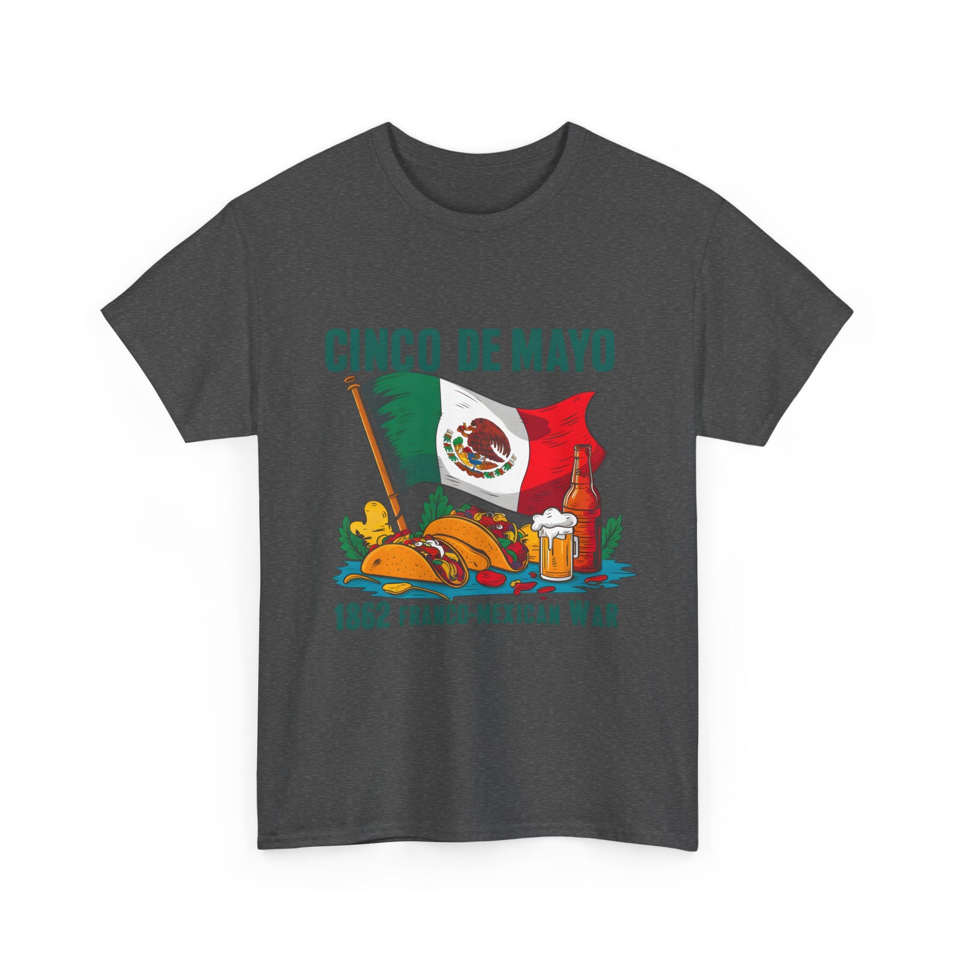 Cinco De Mayo Mexican Independence Day Graphic Unisex Heavy Cotton Tee Cotton Funny Humorous Graphic Soft Premium Unisex Men Women Dark Heather T-shirt Birthday Gift-24