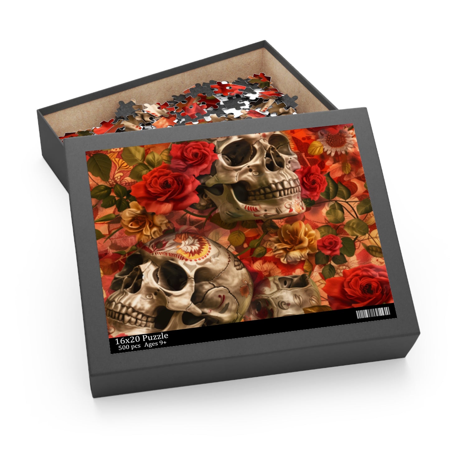 Mexican Art Day of the Dead Día de Muertos Jigsaw Puzzle Adult Birthday Business Jigsaw Puzzle Gift for Him Funny Humorous Indoor Outdoor Game Gift For Her Online-4