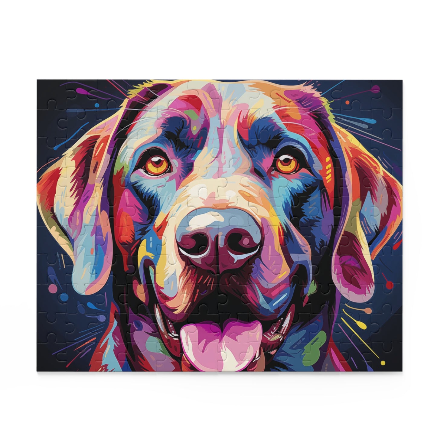 Labrador Abstract Vibrant Watercolor Dog Jigsaw Puzzle for Boys, Girls, Kids Adult Birthday Business Jigsaw Puzzle Gift for Him Funny Humorous Indoor Outdoor Game Gift For Her Online-2
