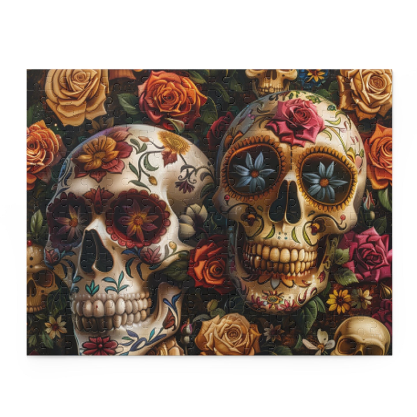 Mexican Art Day of the Dead Día de Muertos Jigsaw Puzzle Adult Birthday Business Jigsaw Puzzle Gift for Him Funny Humorous Indoor Outdoor Game Gift For Her Online-3