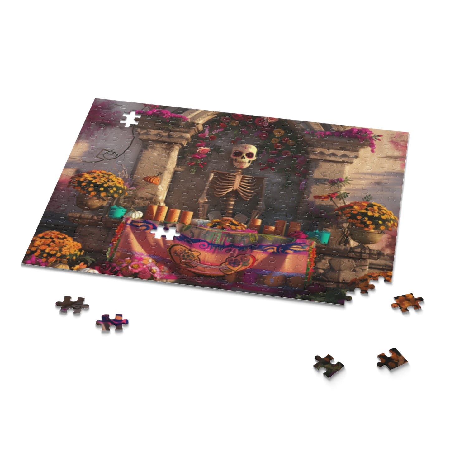 Mexican Art Day of the Dead Día de Muertos Jigsaw Puzzle Adult Birthday Business Jigsaw Puzzle Gift for Him Funny Humorous Indoor Outdoor Game Gift For Her Online-9