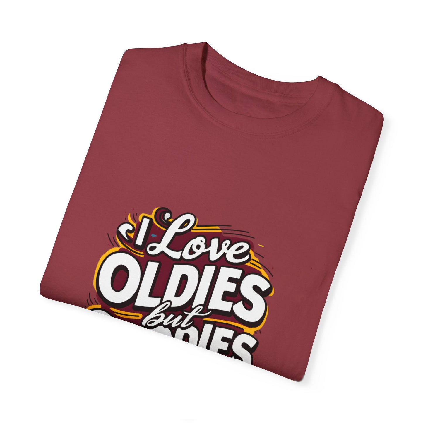 I Love Oldies but Goodies Music Urban Hip Hop Graphic Unisex Garment-dyed T-shirt Cotton Funny Humorous Graphic Soft Premium Unisex Men Women Chili T-shirt Birthday Gift-35