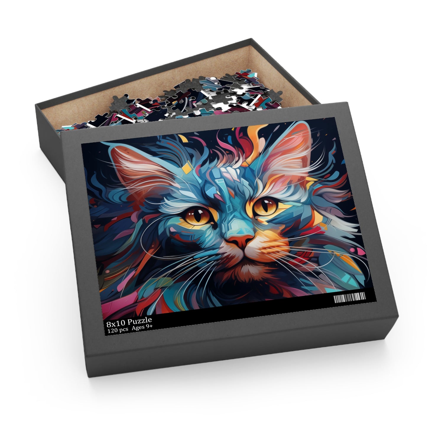 Jigsaw Abstract Cat Puzzle Adult Birthday Business Jigsaw Puzzle Gift for Him Funny Humorous Indoor Outdoor Game Gift For Her Online-6
