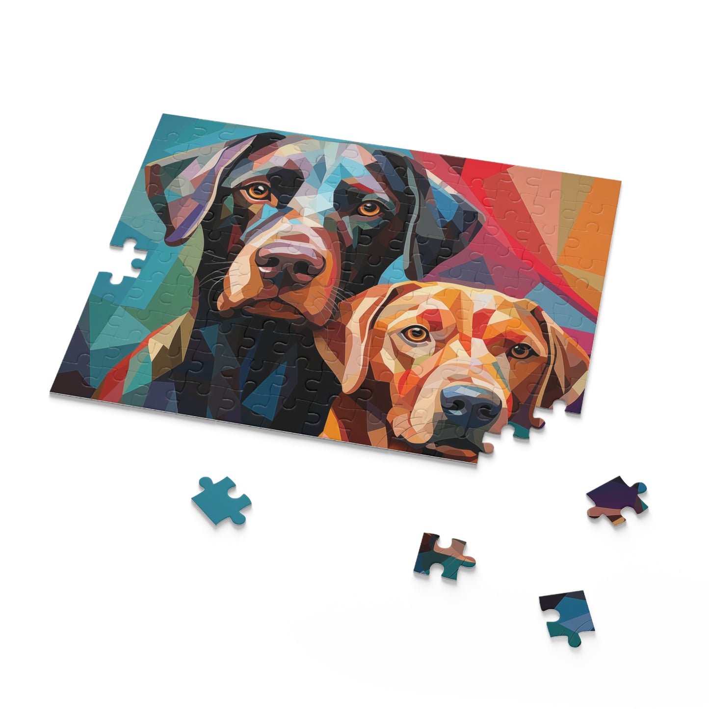 Labrador Abstract Dog Vibrant Jigsaw Puzzle Adult Birthday Business Jigsaw Puzzle Gift for Him Funny Humorous Indoor Outdoor Game Gift For Her Online-7