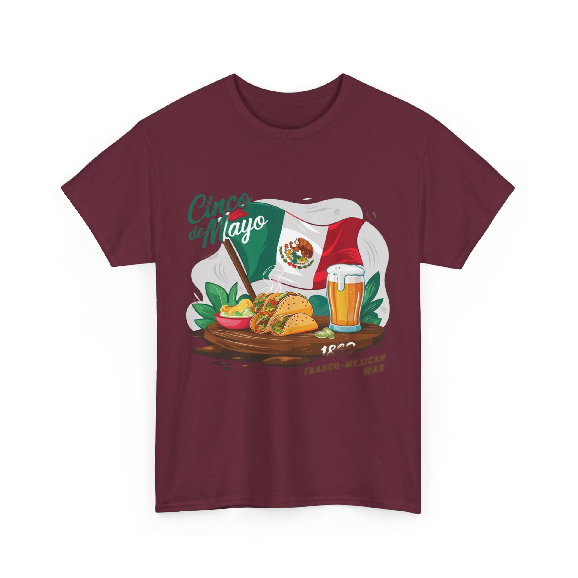 Cinco De Mayo Mexican Independence Day Graphic Unisex Heavy Cotton Tee Cotton Funny Humorous Graphic Soft Premium Unisex Men Women Maroon T-shirt Birthday Gift-27