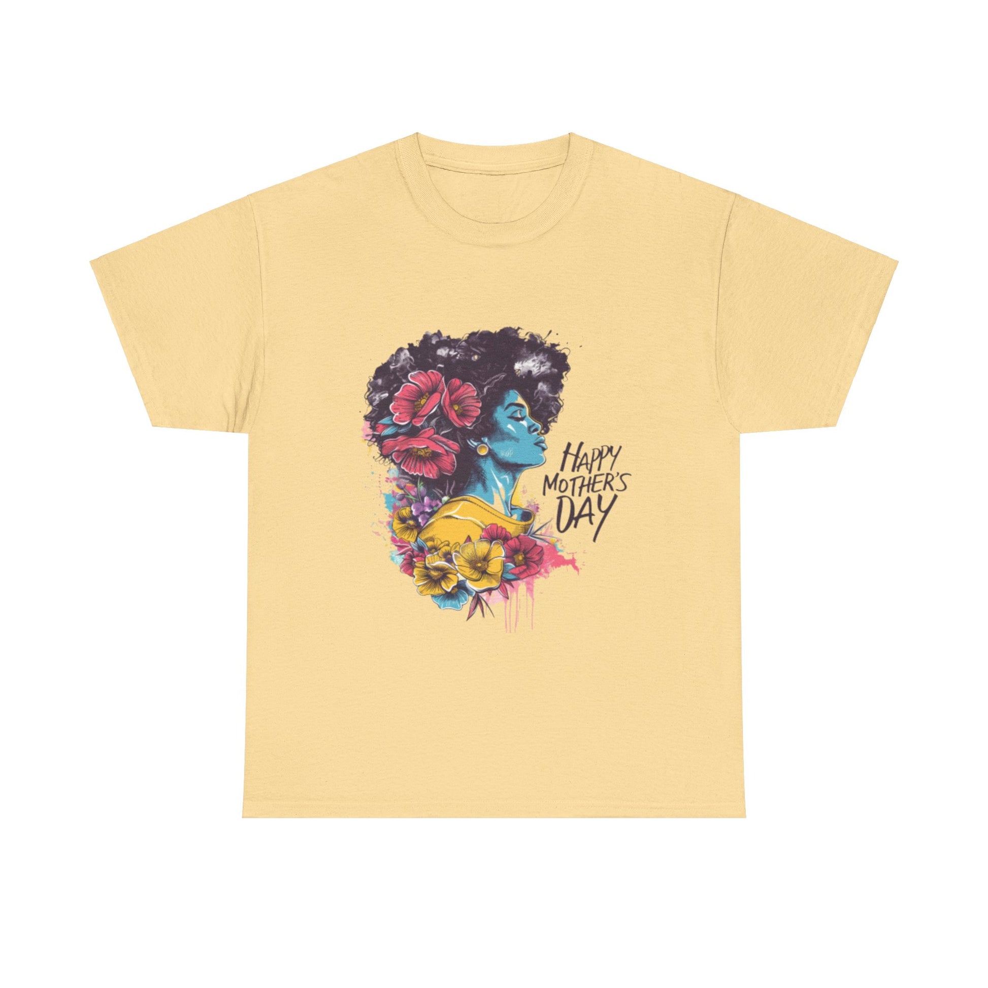 Happy Mother's Day African American Mom Graphic Unisex Heavy Cotton Tee Cotton Funny Humorous Graphic Soft Premium Unisex Men Women Yellow Haze T-shirt Birthday Gift-10