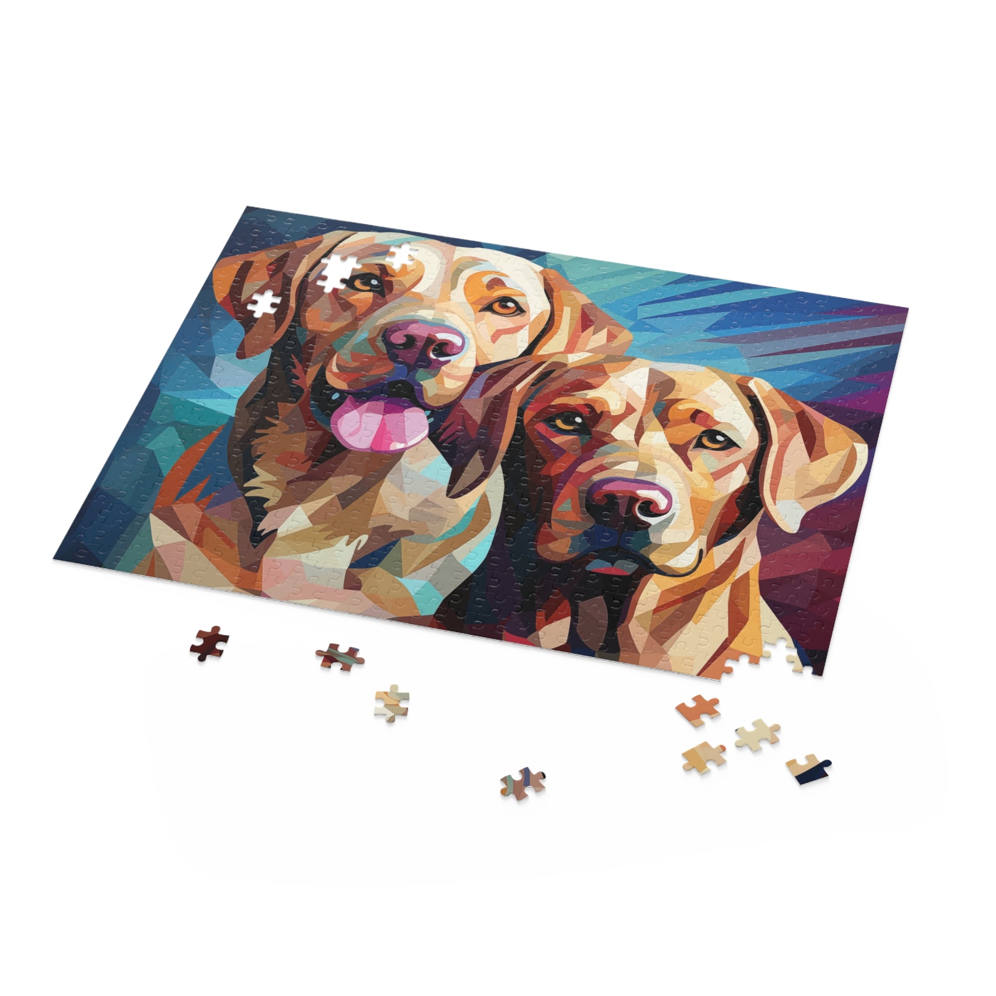 Labrador Dog Watercolor Vibrant Jigsaw Puzzle for Boys, Girls, Kids Adult Birthday Business Jigsaw Puzzle Gift for Him Funny Humorous Indoor Outdoor Game Gift For Her Online-5