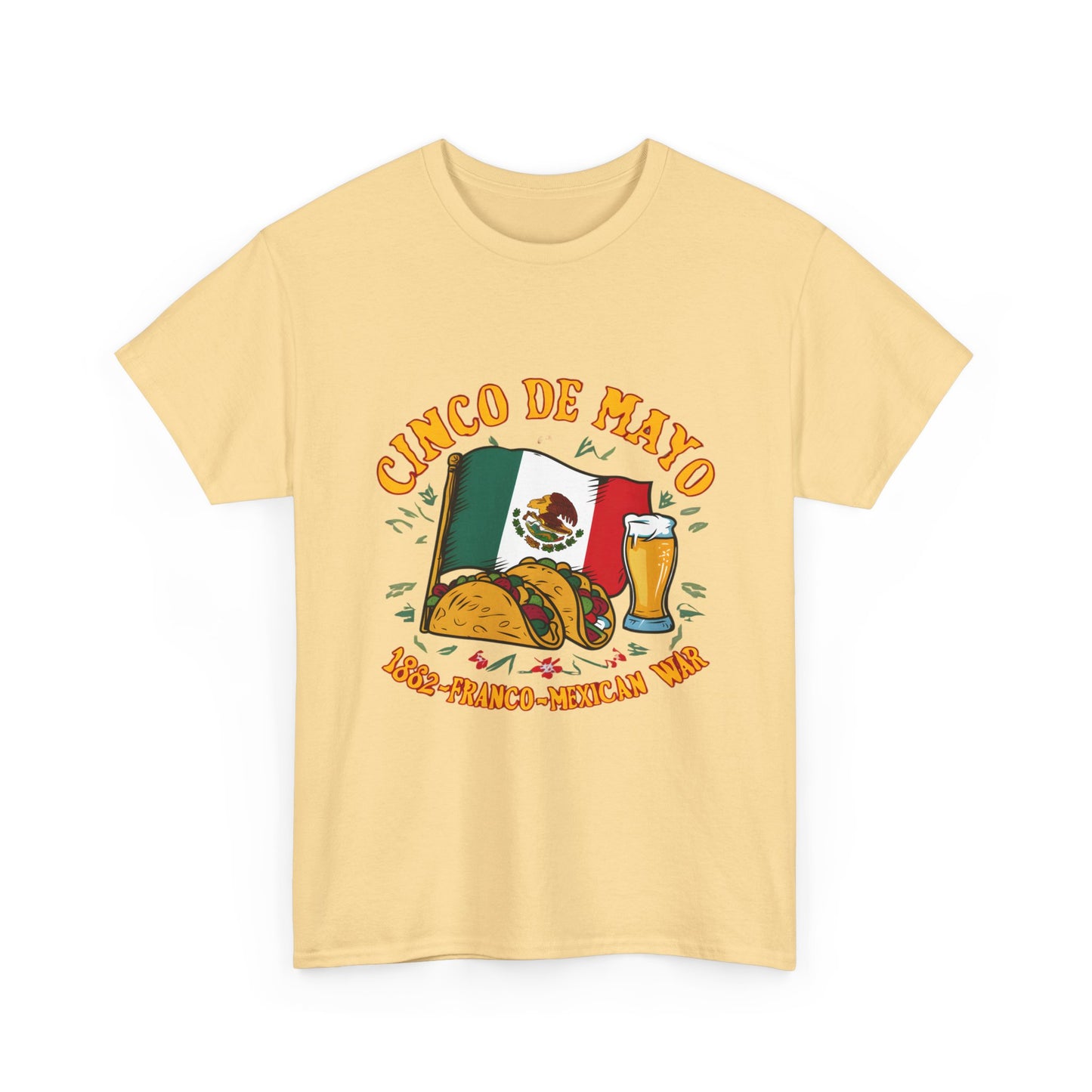 Cinco De Mayo Mexican Independence Day Graphic Unisex Heavy Cotton Tee Cotton Funny Humorous Graphic Soft Premium Unisex Men Women Yellow Haze T-shirt Birthday Gift-45