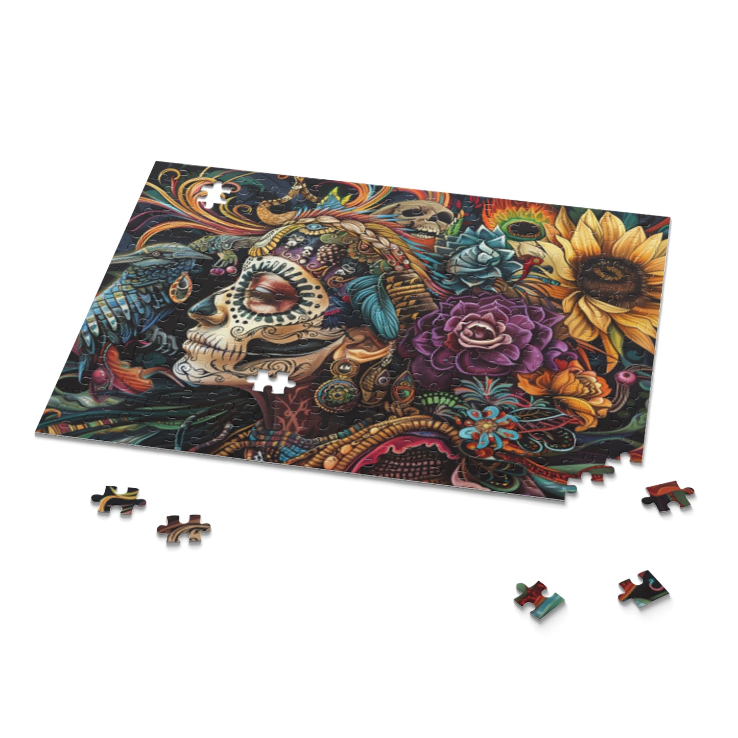 Mexican Art Women Retro Jigsaw Puzzle Adult Birthday Business Jigsaw Puzzle Gift for Him Funny Humorous Indoor Outdoor Game Gift For Her Online-9