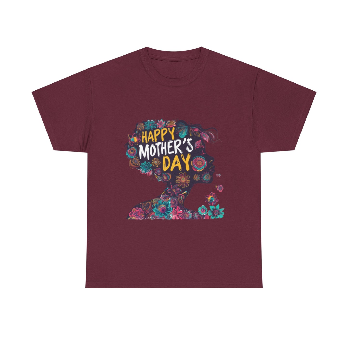 Happy Mother's Day African American Mom Graphic Unisex Heavy Cotton Tee Cotton Funny Humorous Graphic Soft Premium Unisex Men Women Maroon T-shirt Birthday Gift-5