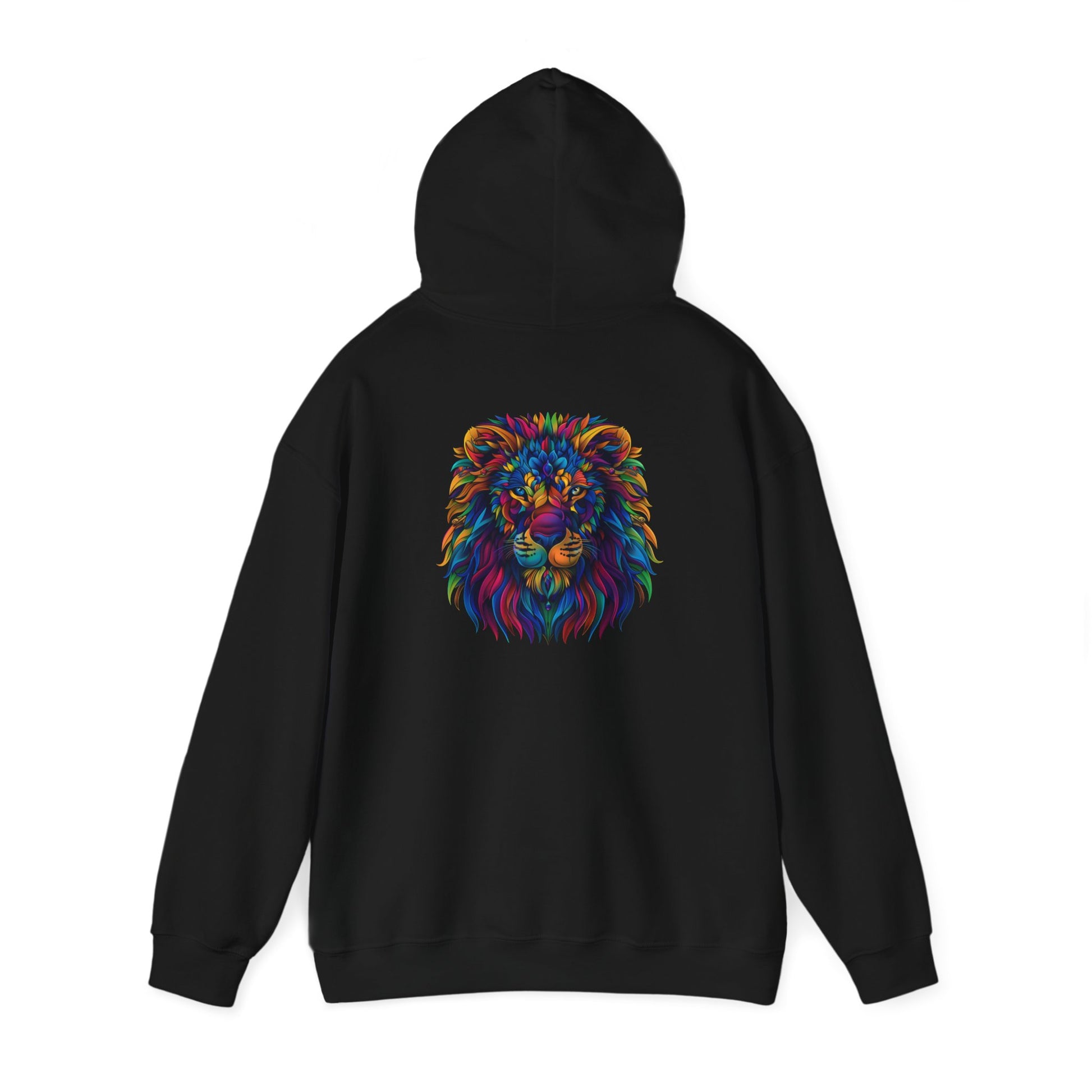 Lion Head Graphic Unisex Heavy Blend™ Hooded Sweatshirt Cotton Funny Humorous Graphic Soft Premium Unisex Men Women Black Hooded Sweatshirt Birthday Gift-15