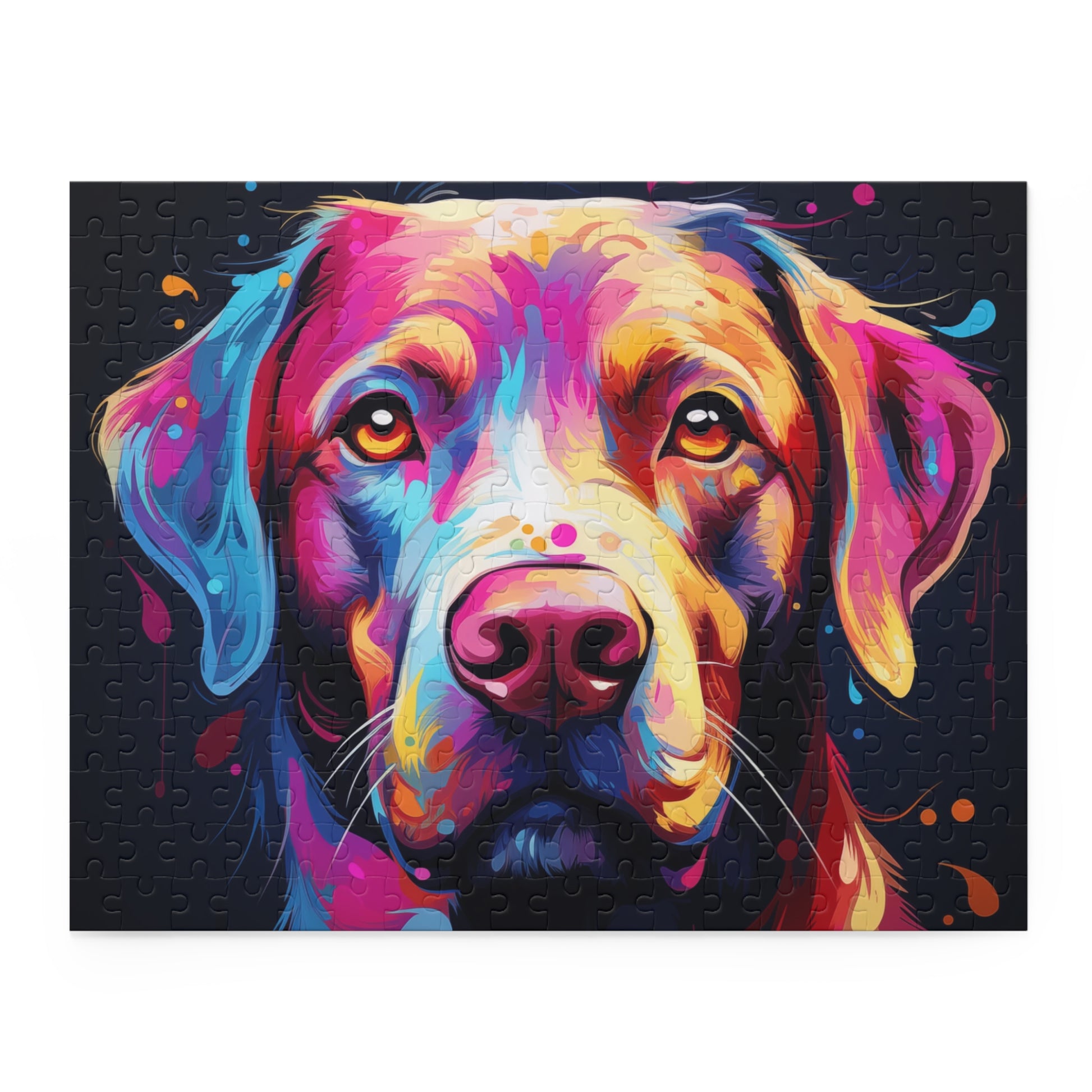 Vibrant Abstract Labrador Dog Jigsaw Puzzle for Girls, Boys, Kids Adult Birthday Business Jigsaw Puzzle Gift for Him Funny Humorous Indoor Outdoor Game Gift For Her Online-3