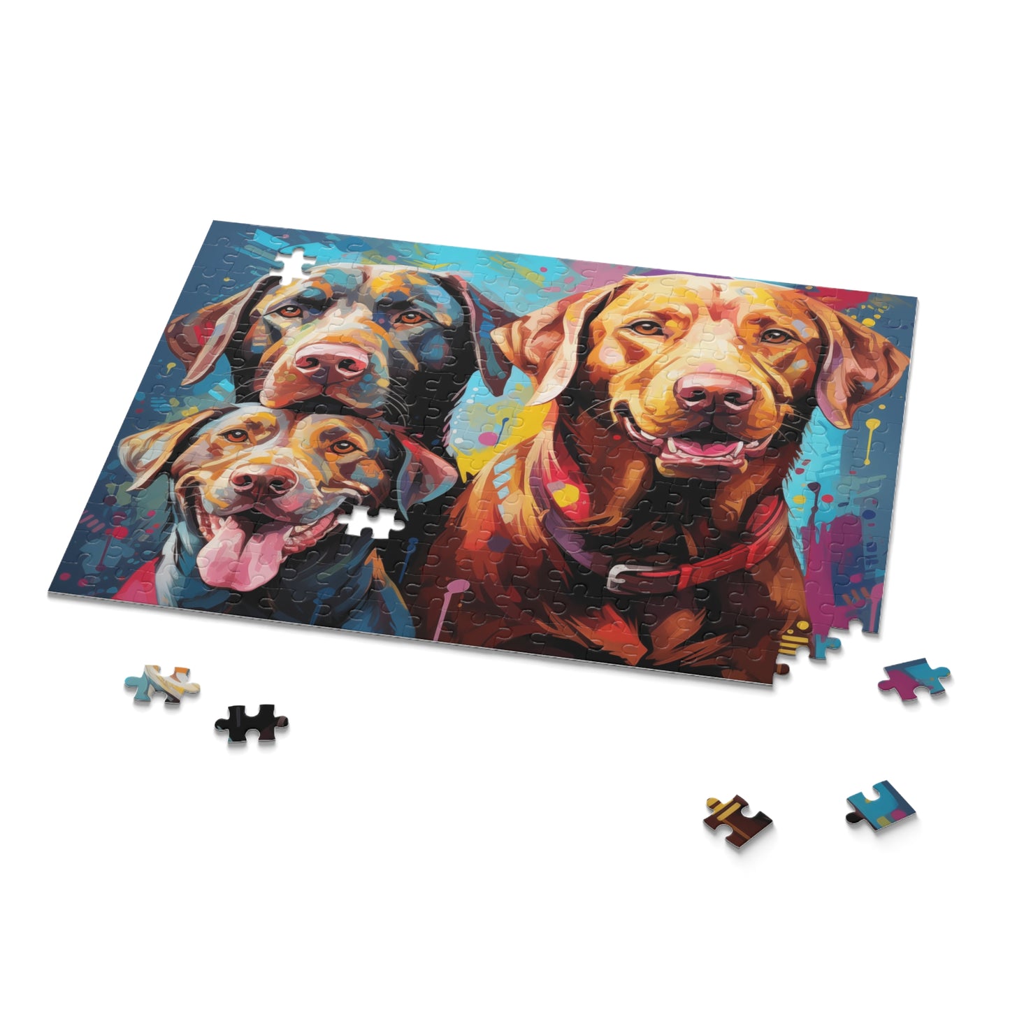 Vibrant Labrador Dog Retriever Jigsaw Puzzle for Boys, Girls, Kids Adult Birthday Business Jigsaw Puzzle Gift for Him Funny Humorous Indoor Outdoor Game Gift For Her Online-9