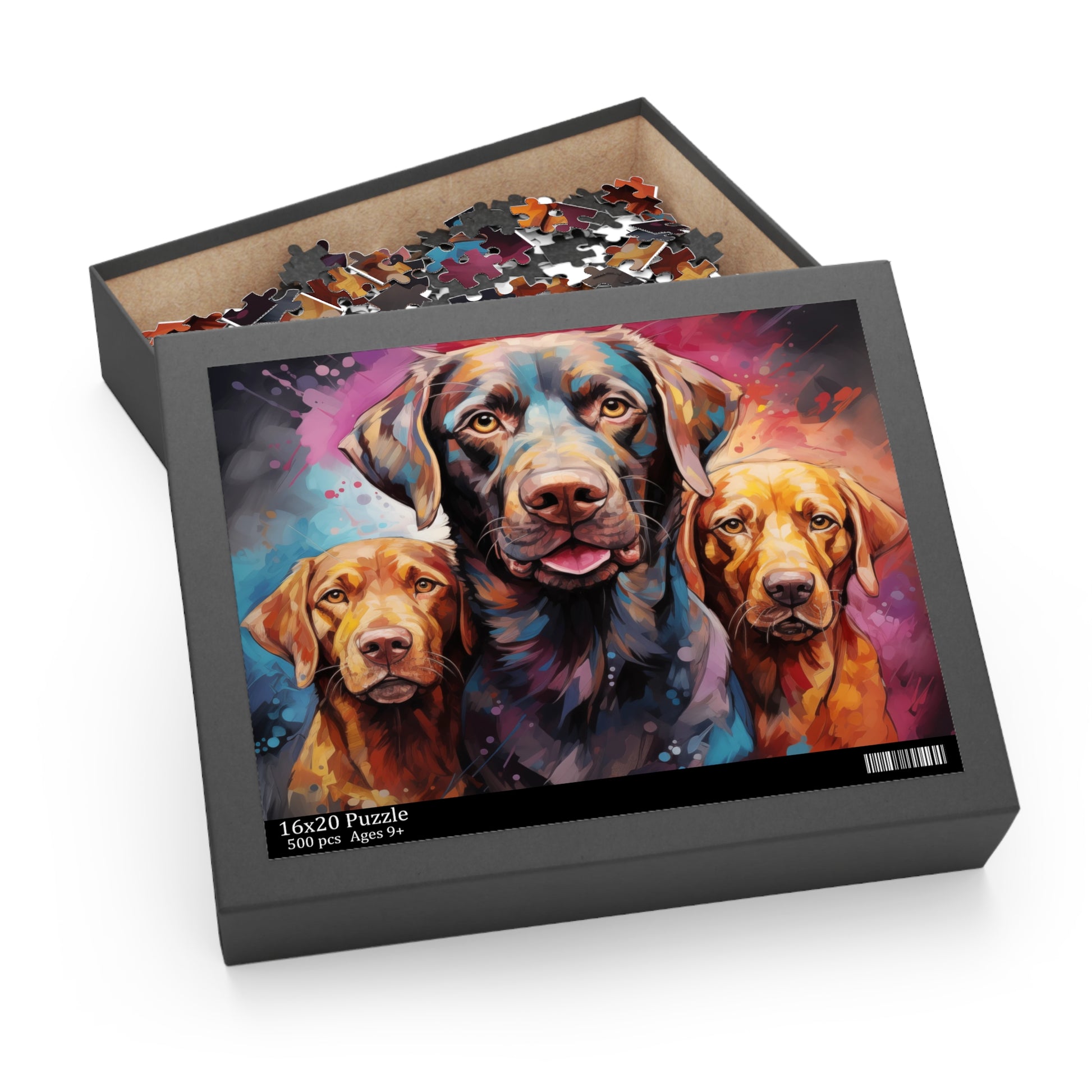 Vibrant Jigsaw Puzzle Watercolor Abstract Labrador Dog for Girls, Boys, Kids Adult Birthday Business Jigsaw Puzzle Gift for Him Funny Humorous Indoor Outdoor Game Gift For Her Online-4