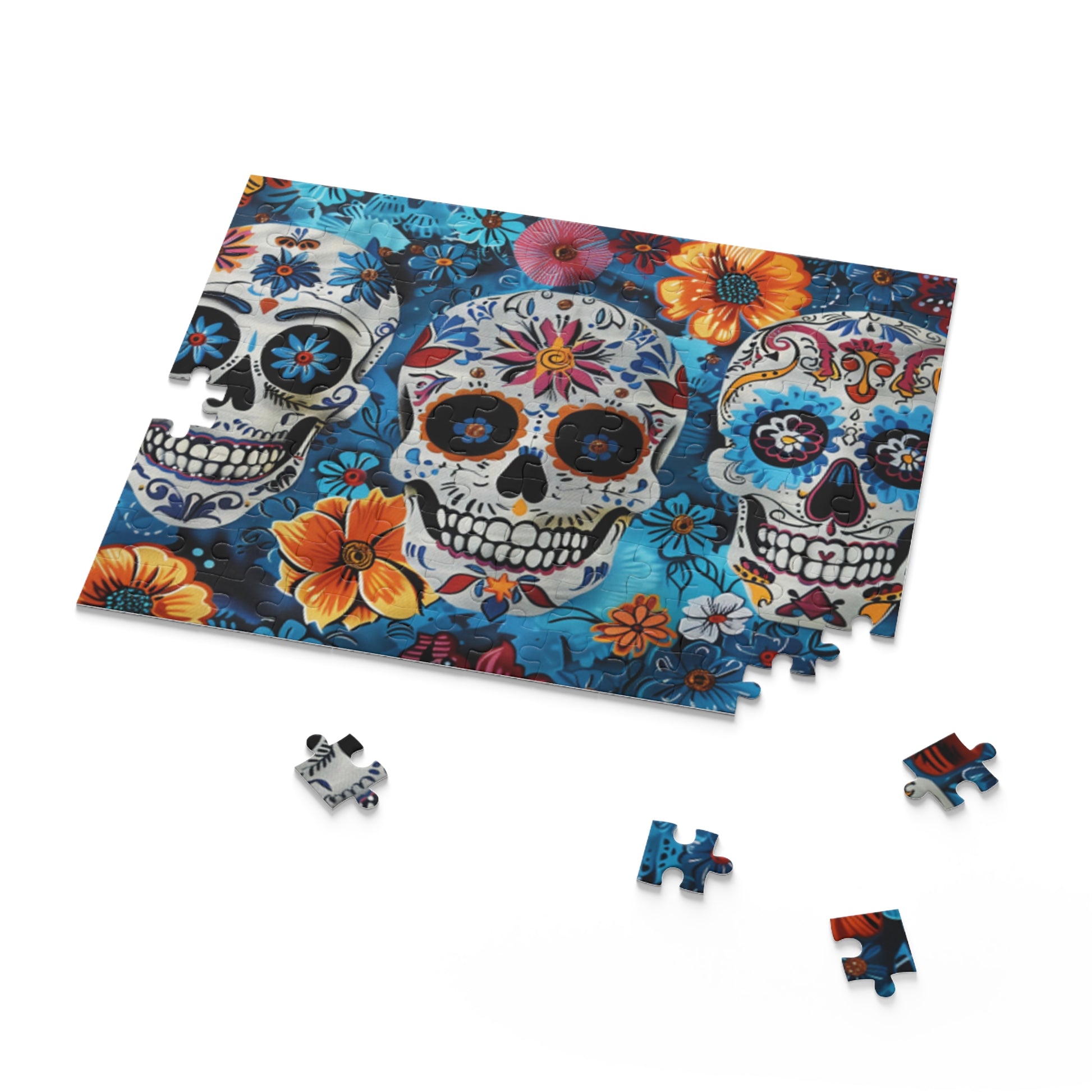 Mexican Art Day of the Dead Día de Muertos Jigsaw Puzzle Adult Birthday Business Jigsaw Puzzle Gift for Him Funny Humorous Indoor Outdoor Game Gift For Her Online-7