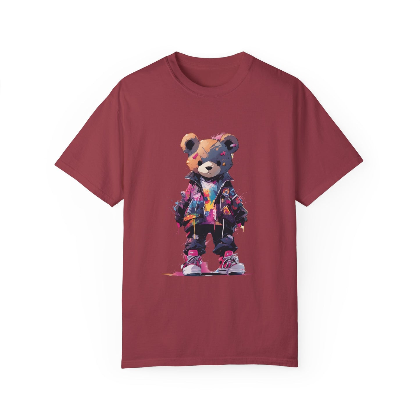 Hip Hop Teddy Bear Graphic Unisex Garment-dyed T-shirt Cotton Funny Humorous Graphic Soft Premium Unisex Men Women Chili T-shirt Birthday Gift-7