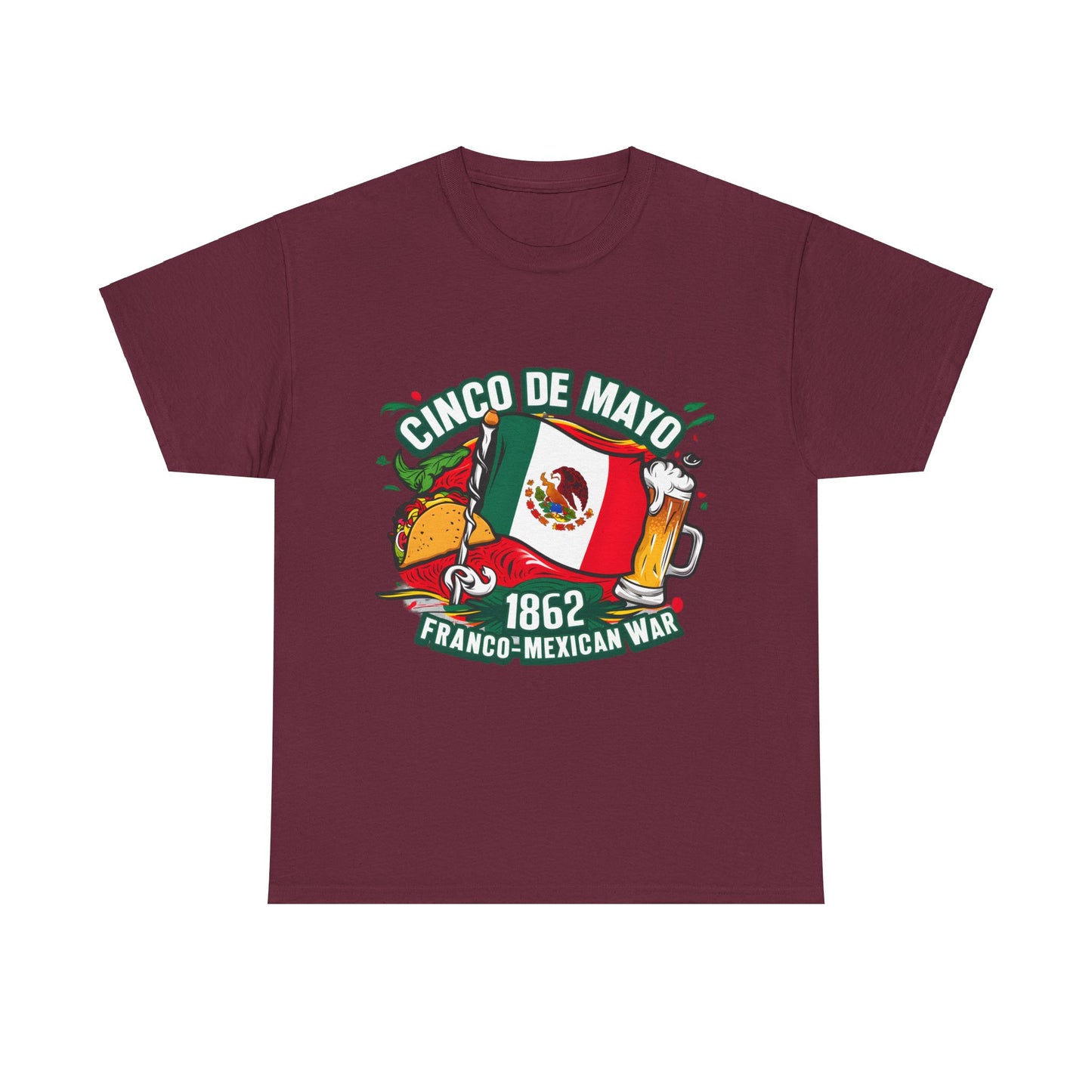 Cinco De Mayo Mexican Independence Day Graphic Unisex Heavy Cotton Tee Cotton Funny Humorous Graphic Soft Premium Unisex Men Women Maroon T-shirt Birthday Gift-5