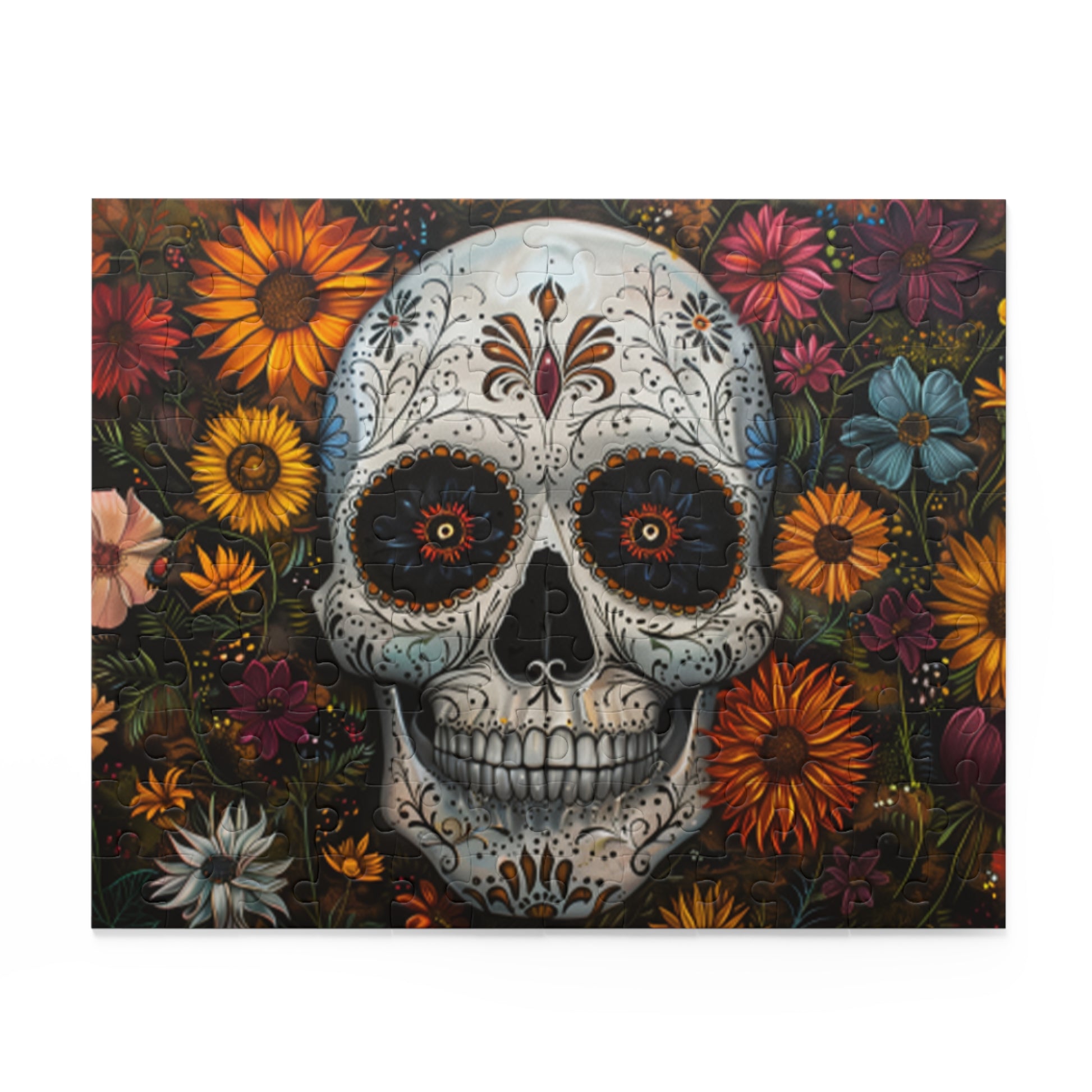 Mexican Art Day of the Dead Día de Muertos Jigsaw Puzzle Adult Birthday Business Jigsaw Puzzle Gift for Him Funny Humorous Indoor Outdoor Game Gift For Her Online-2