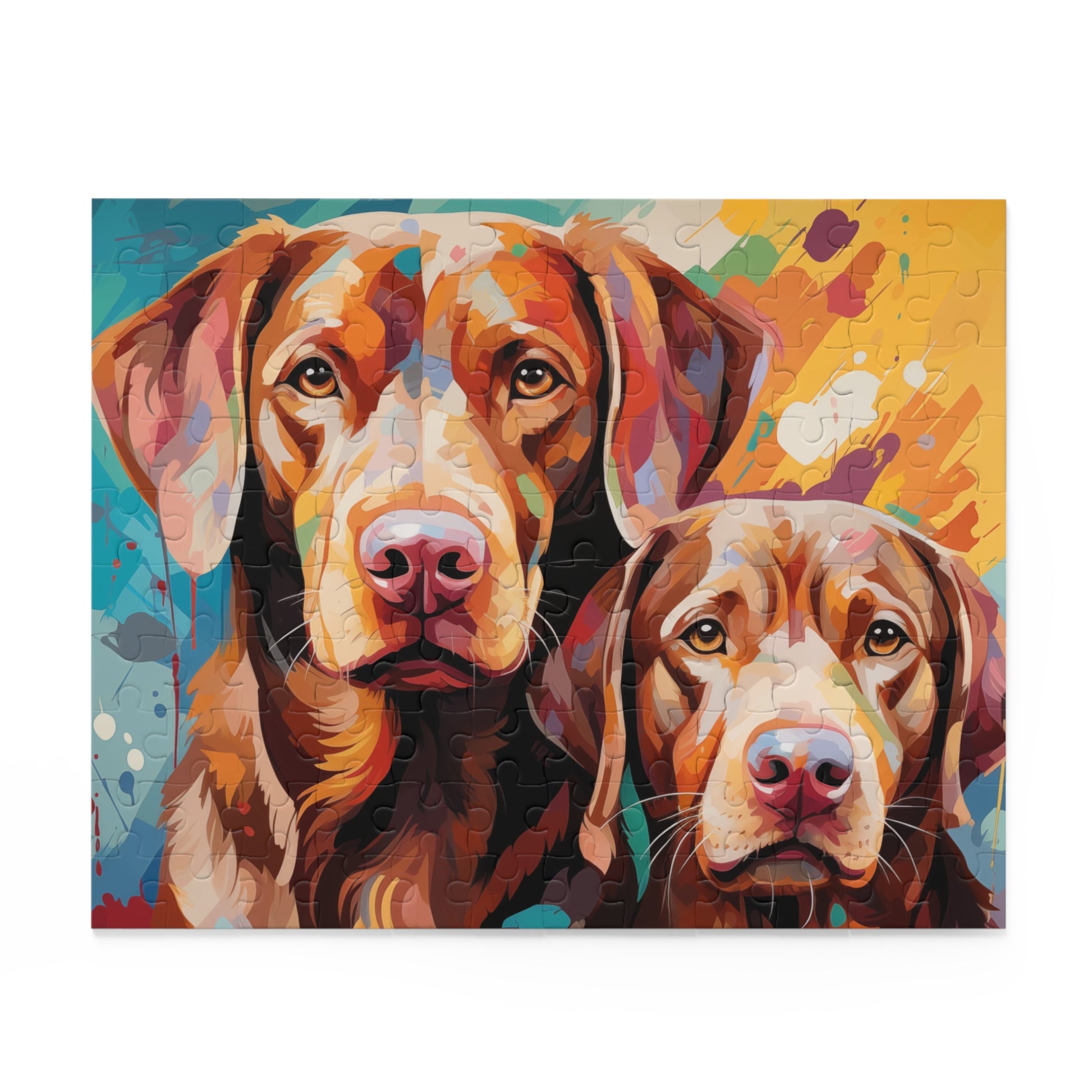 Labrador Abstract Watercolor Dog Jigsaw Puzzle for Boys, Girls, Kids Adult Birthday Business Jigsaw Puzzle Gift for Him Funny Humorous Indoor Outdoor Game Gift For Her Online-2