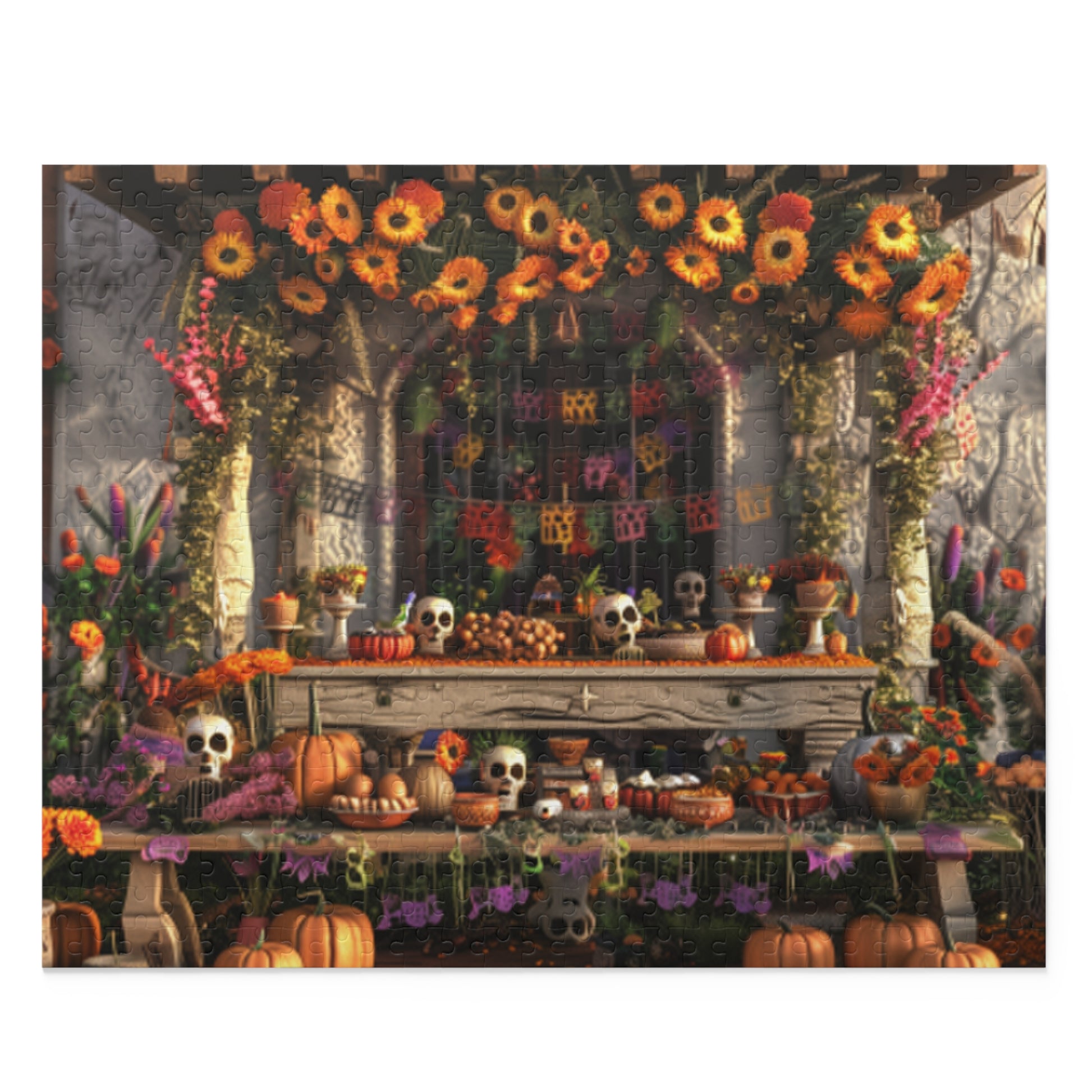 Mexican Art Day of the Dead Día de Muertos Jigsaw Puzzle Adult Birthday Business Jigsaw Puzzle Gift for Him Funny Humorous Indoor Outdoor Game Gift For Her Online-1