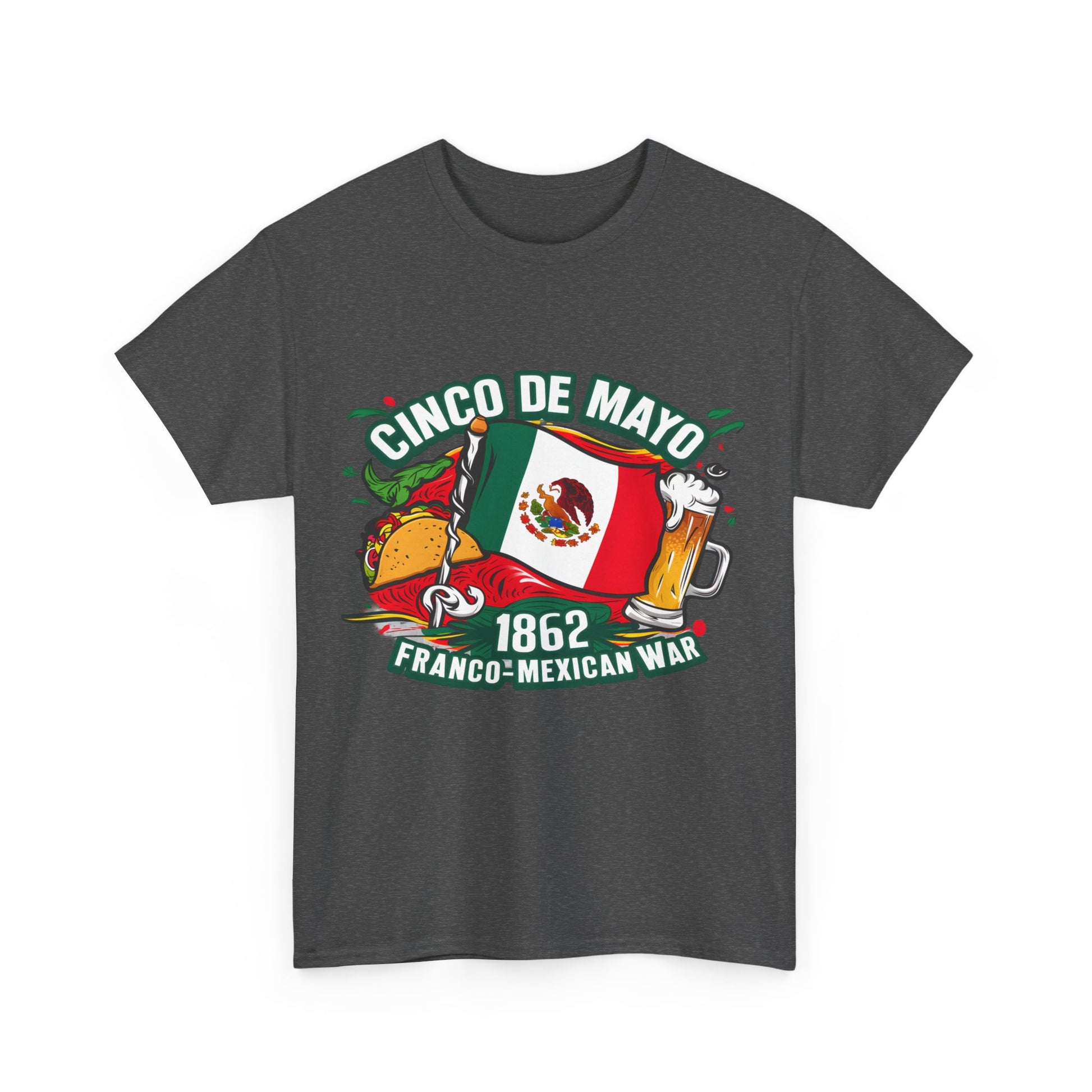 Cinco De Mayo Mexican Independence Day Graphic Unisex Heavy Cotton Tee Cotton Funny Humorous Graphic Soft Premium Unisex Men Women Dark Heather T-shirt Birthday Gift-24