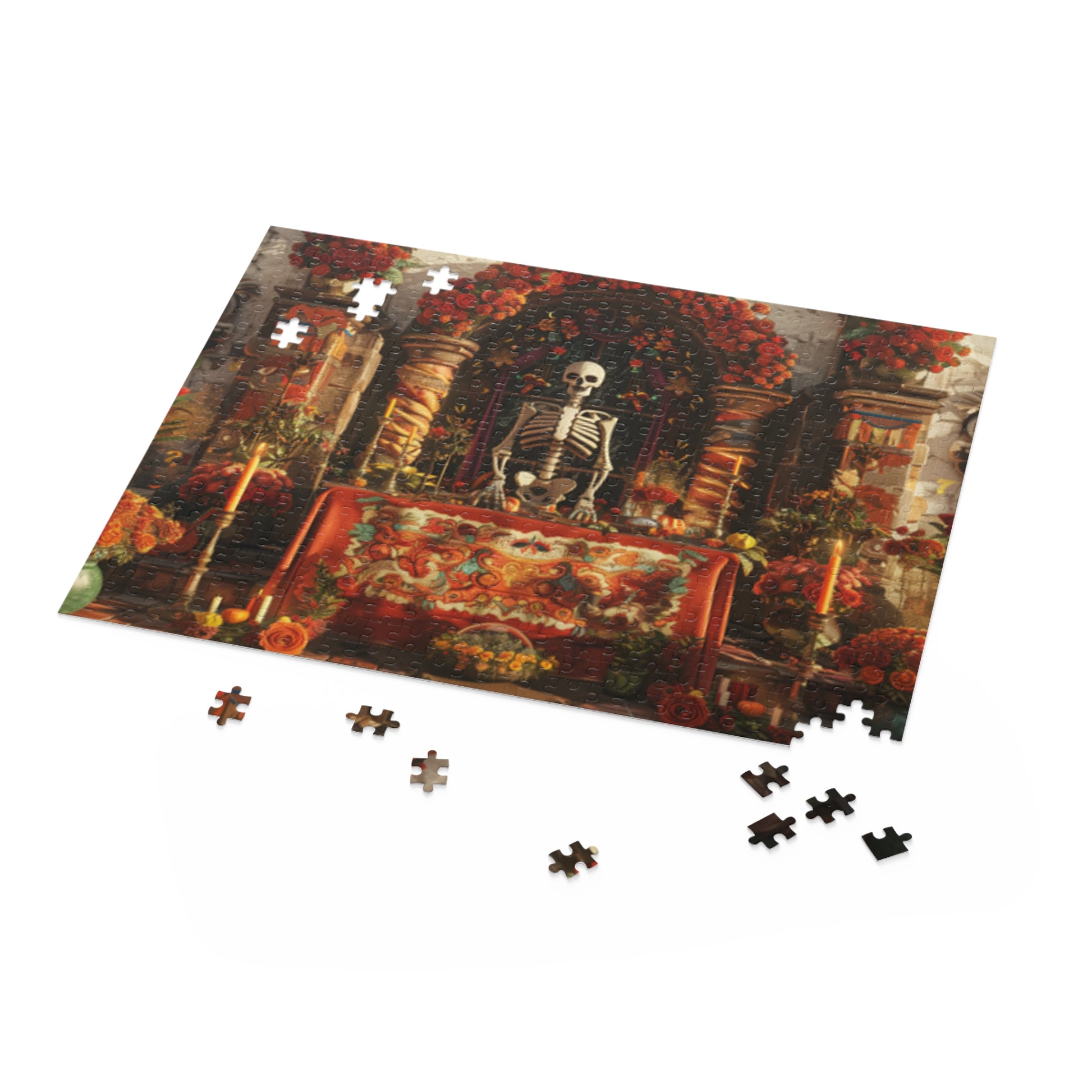 Mexican Art Day of the Dead Día de Muertos Jigsaw Puzzle Adult Birthday Business Jigsaw Puzzle Gift for Him Funny Humorous Indoor Outdoor Game Gift For Her Online-5