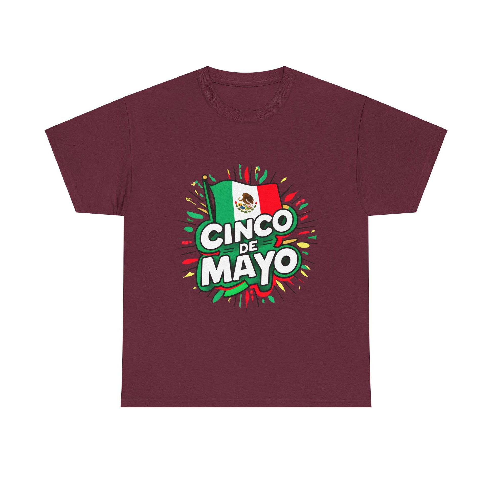 Cinco De Mayo Mexican Independence Day Graphic Unisex Heavy Cotton Tee Cotton Funny Humorous Graphic Soft Premium Unisex Men Women Maroon T-shirt Birthday Gift-5