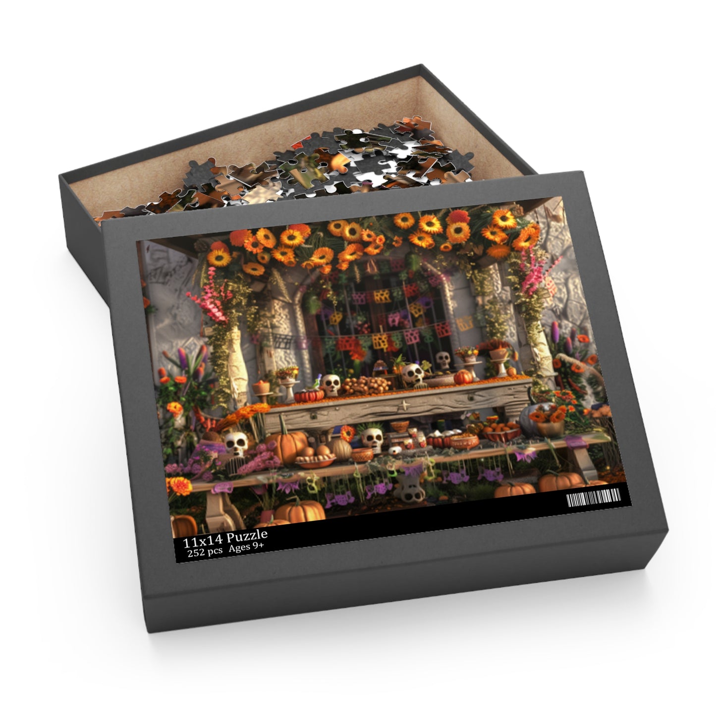 Mexican Art Day of the Dead Día de Muertos Jigsaw Puzzle Adult Birthday Business Jigsaw Puzzle Gift for Him Funny Humorous Indoor Outdoor Game Gift For Her Online-8