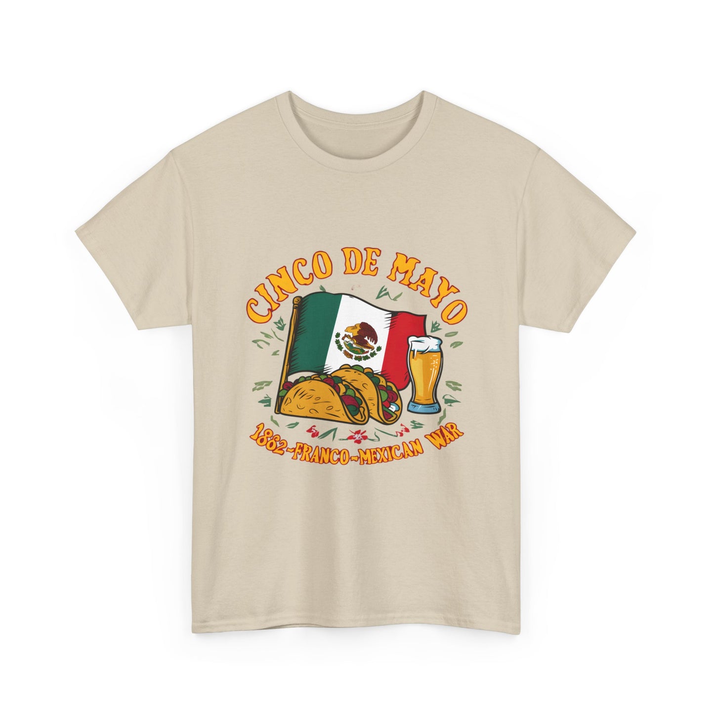 Cinco De Mayo Mexican Independence Day Graphic Unisex Heavy Cotton Tee Cotton Funny Humorous Graphic Soft Premium Unisex Men Women Sand T-shirt Birthday Gift-36